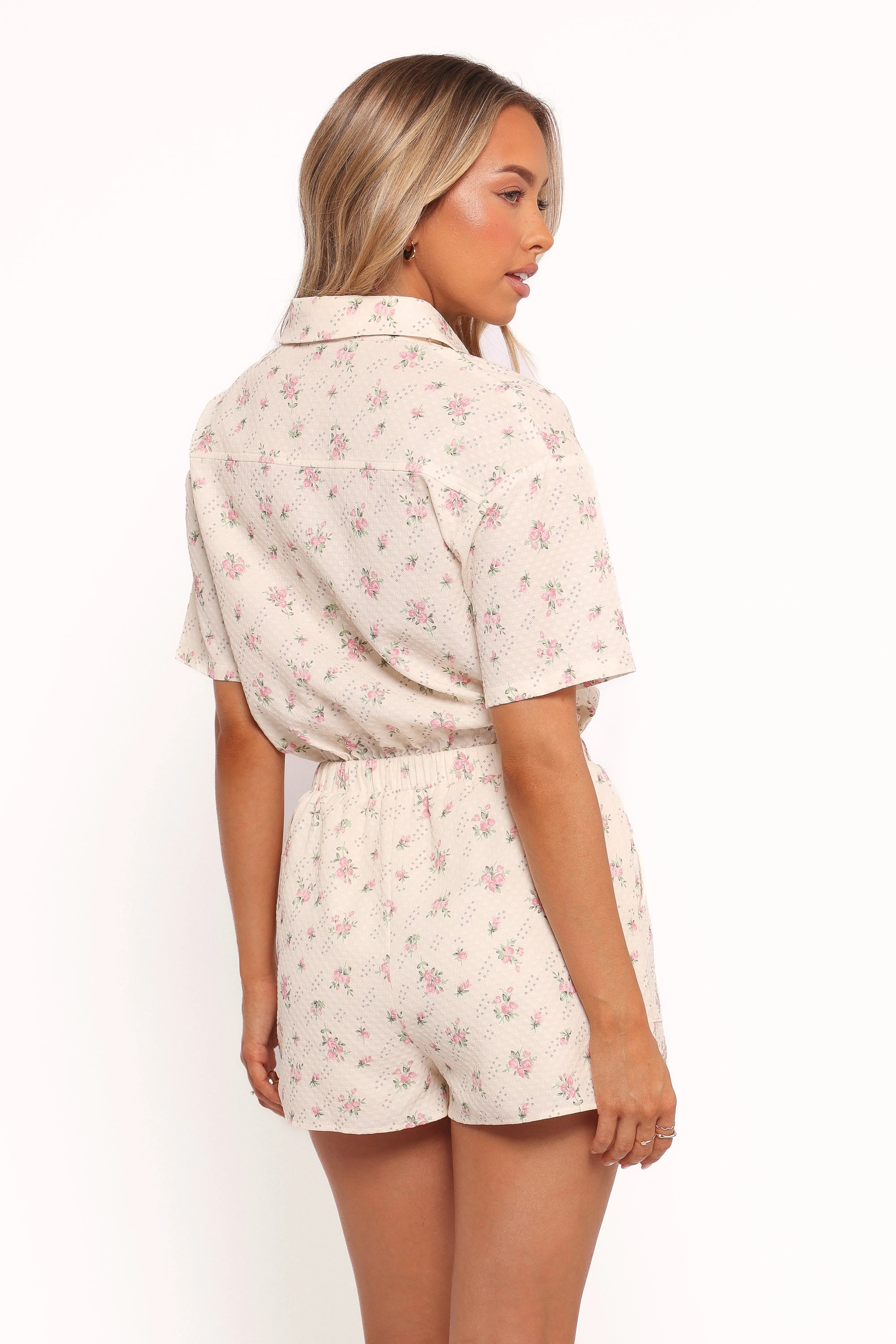Calypso Romper - Cream Pink Floral sold by Petal & Pup product image thumbnail 4