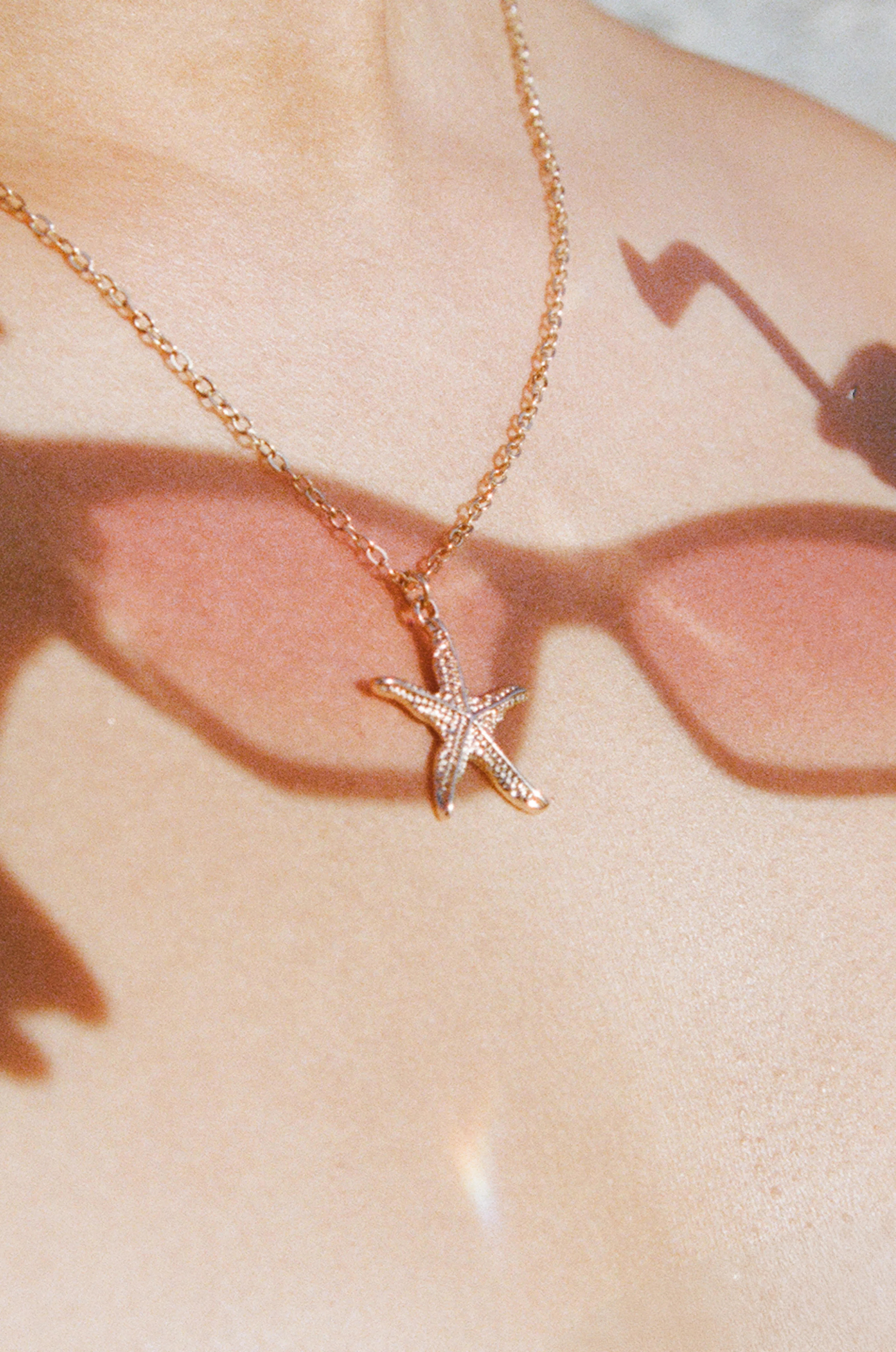 Starfish Necklace - Gold sold by Petal & Pup