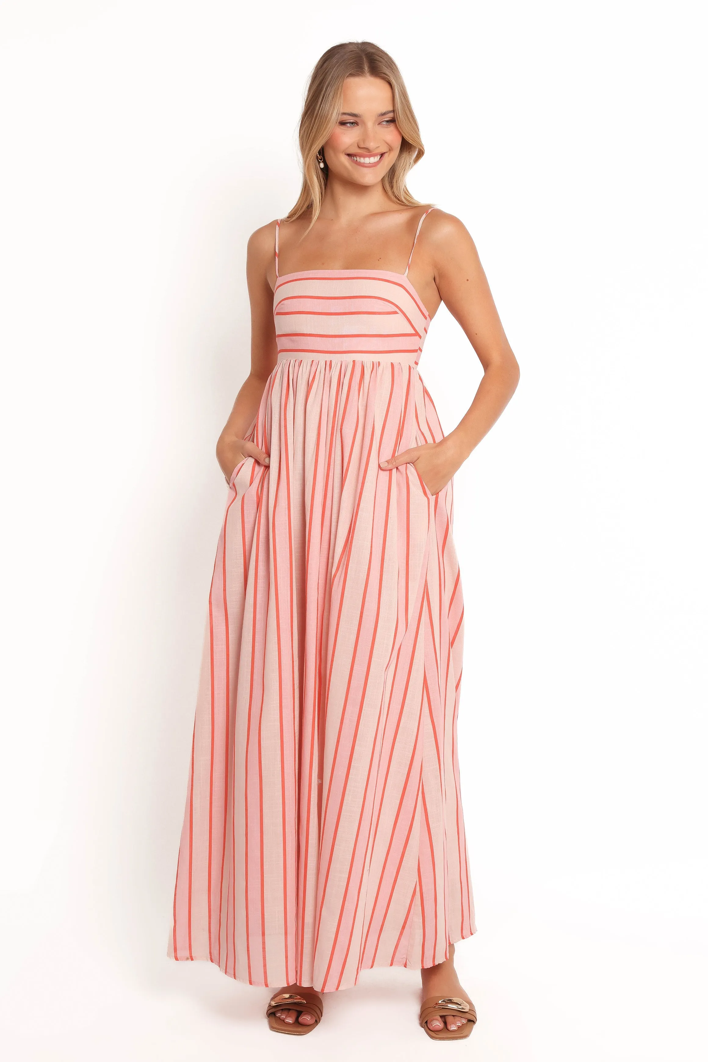 Odessa Maxi Dress - Pink Stripe sold by Petal & Pup product image thumbnail 2