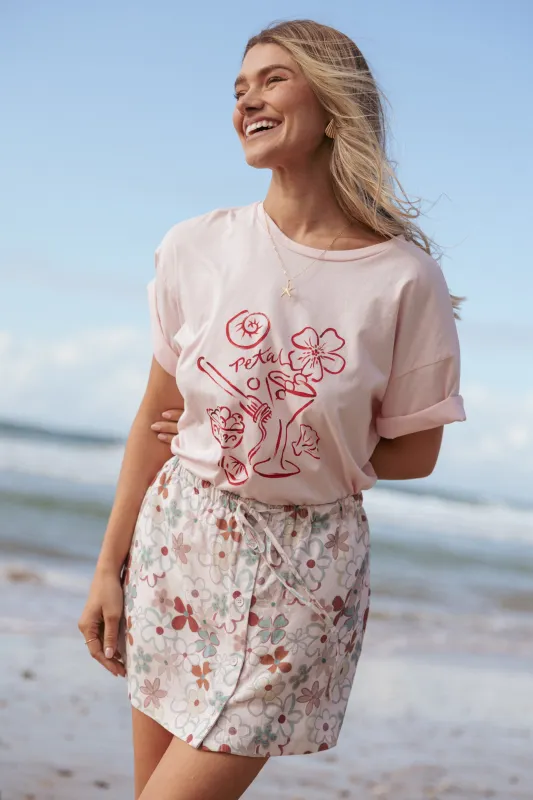 Zinnia Mini Skirt - Mirabelle Print sold by Petal & Pup