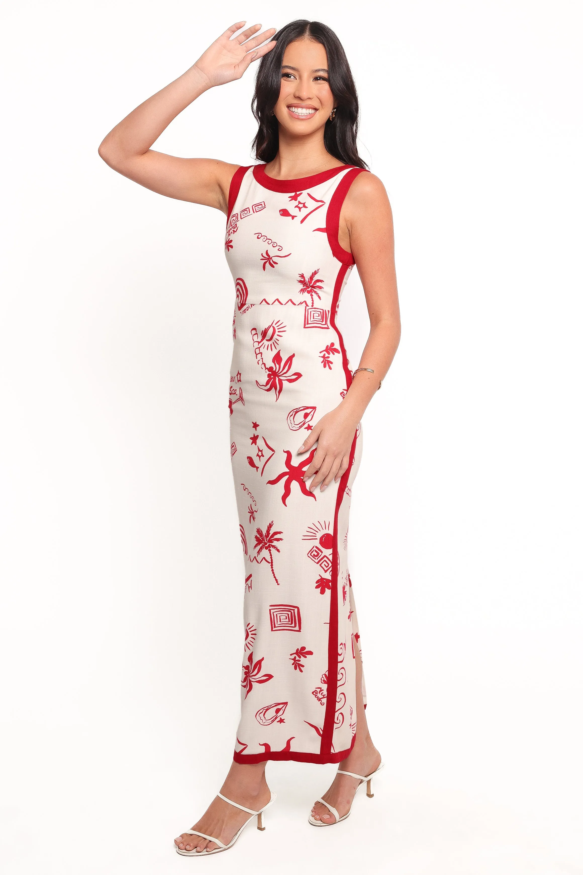 Fiori Maxi Dress - Red sold by Petal & Pup product image thumbnail 4
