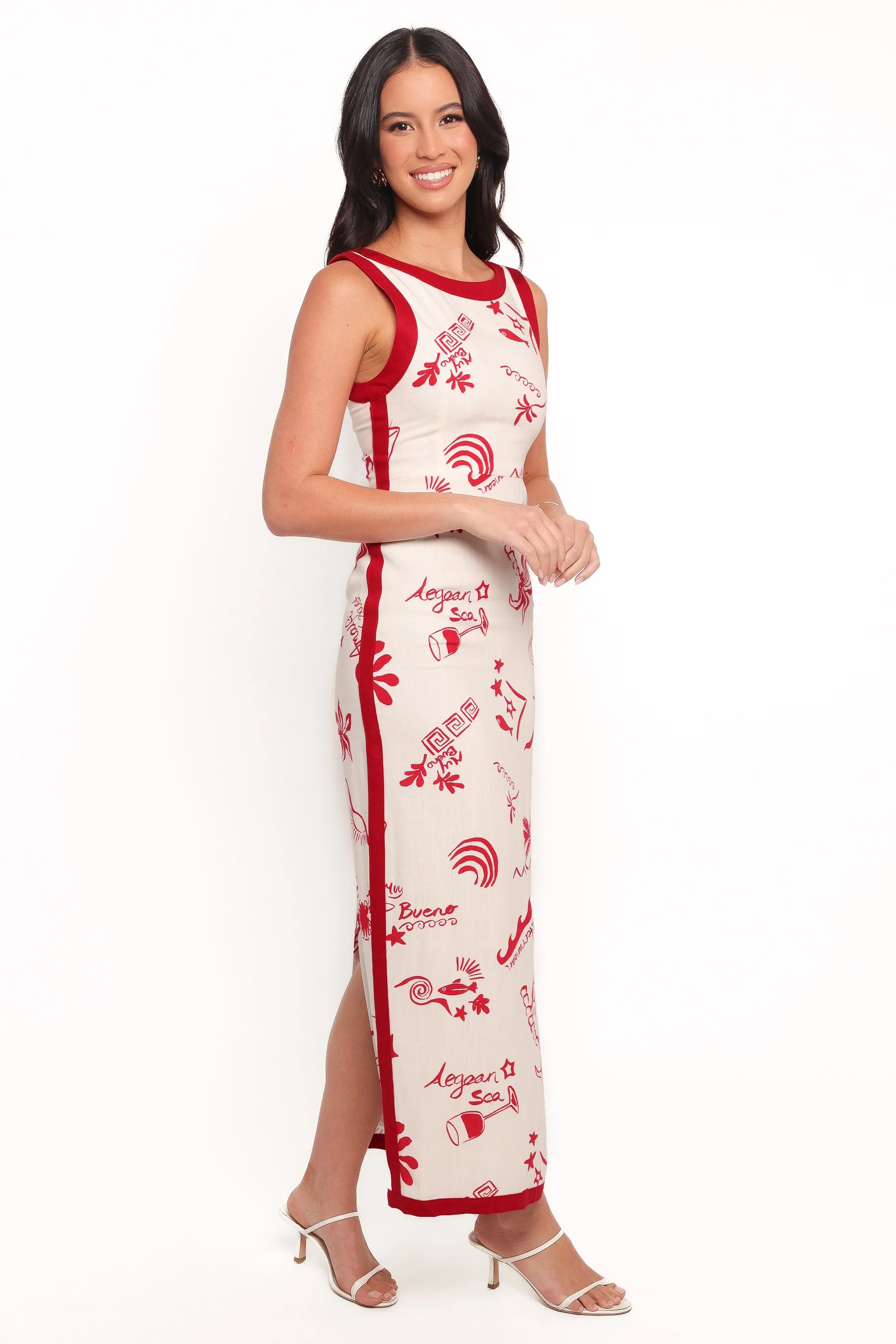 Fiori Maxi Dress - Red sold by Petal & Pup product image thumbnail 5