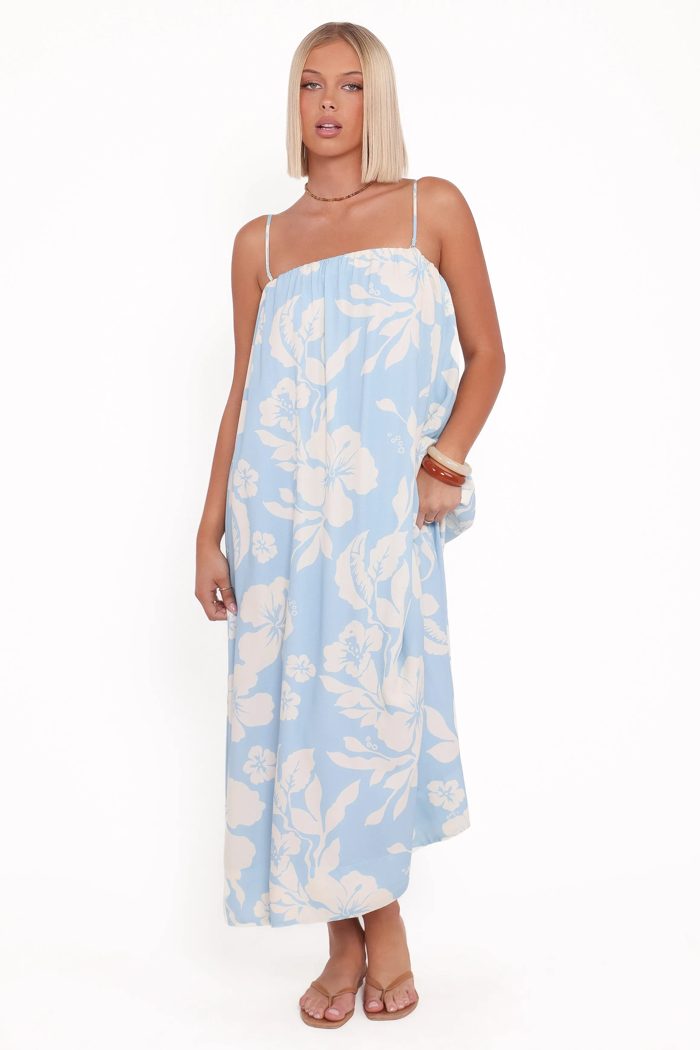 Margherita Maxi Dress - Blue Hibiscus sold by Petal & Pup