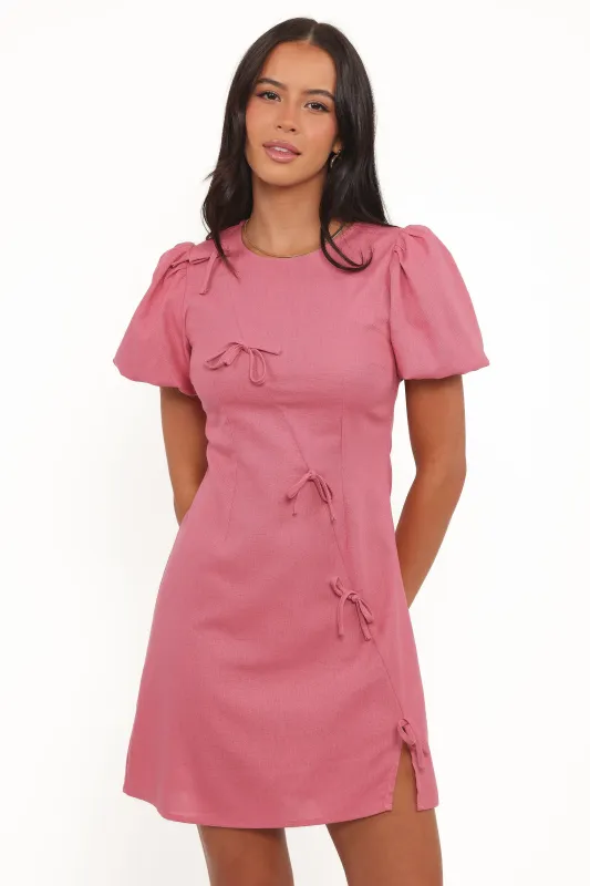 Ruthie Mini Dress - Rose sold by Petal & Pup