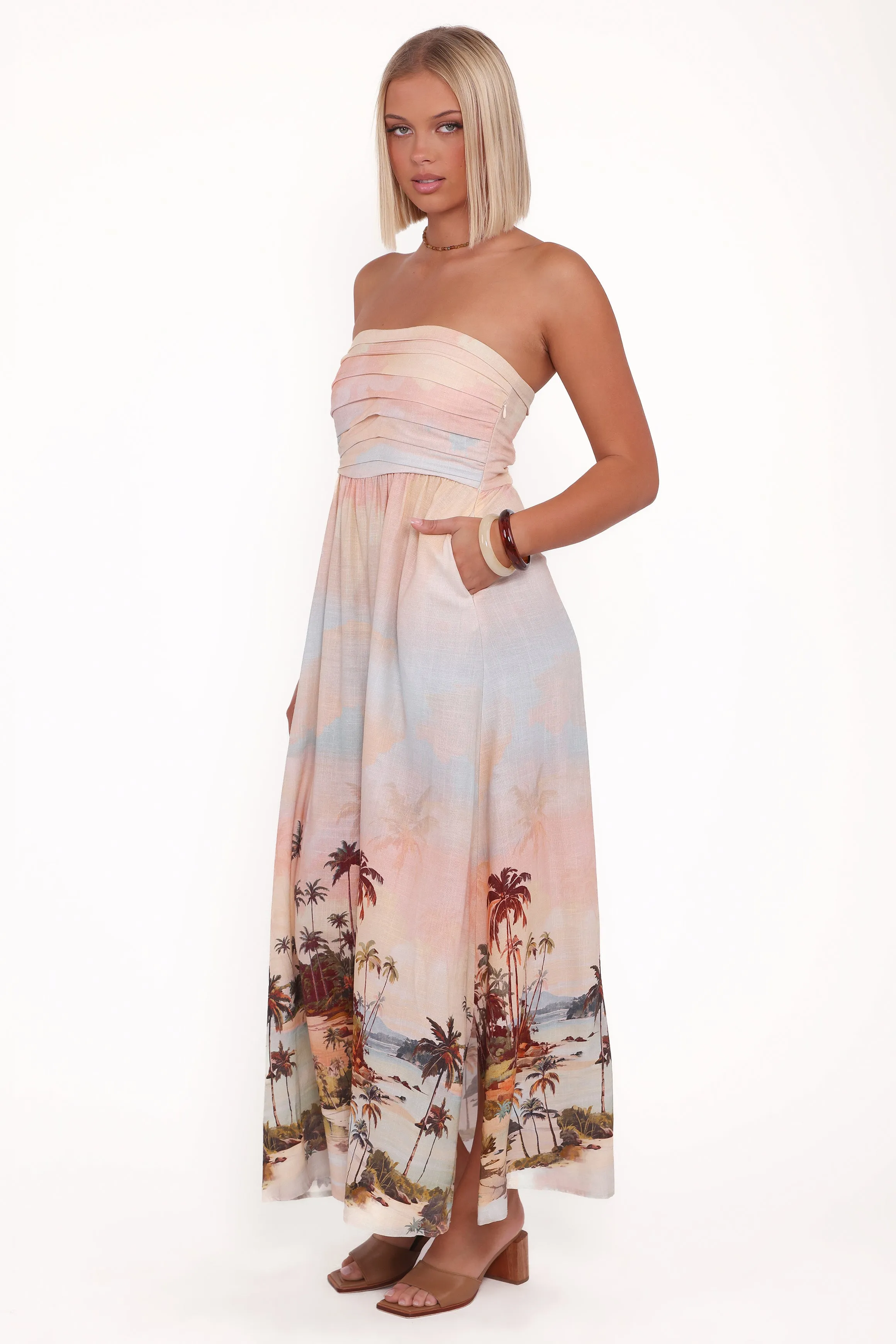 Marcia Midi Dress - Sunset Print sold by Petal & Pup product image thumbnail 3