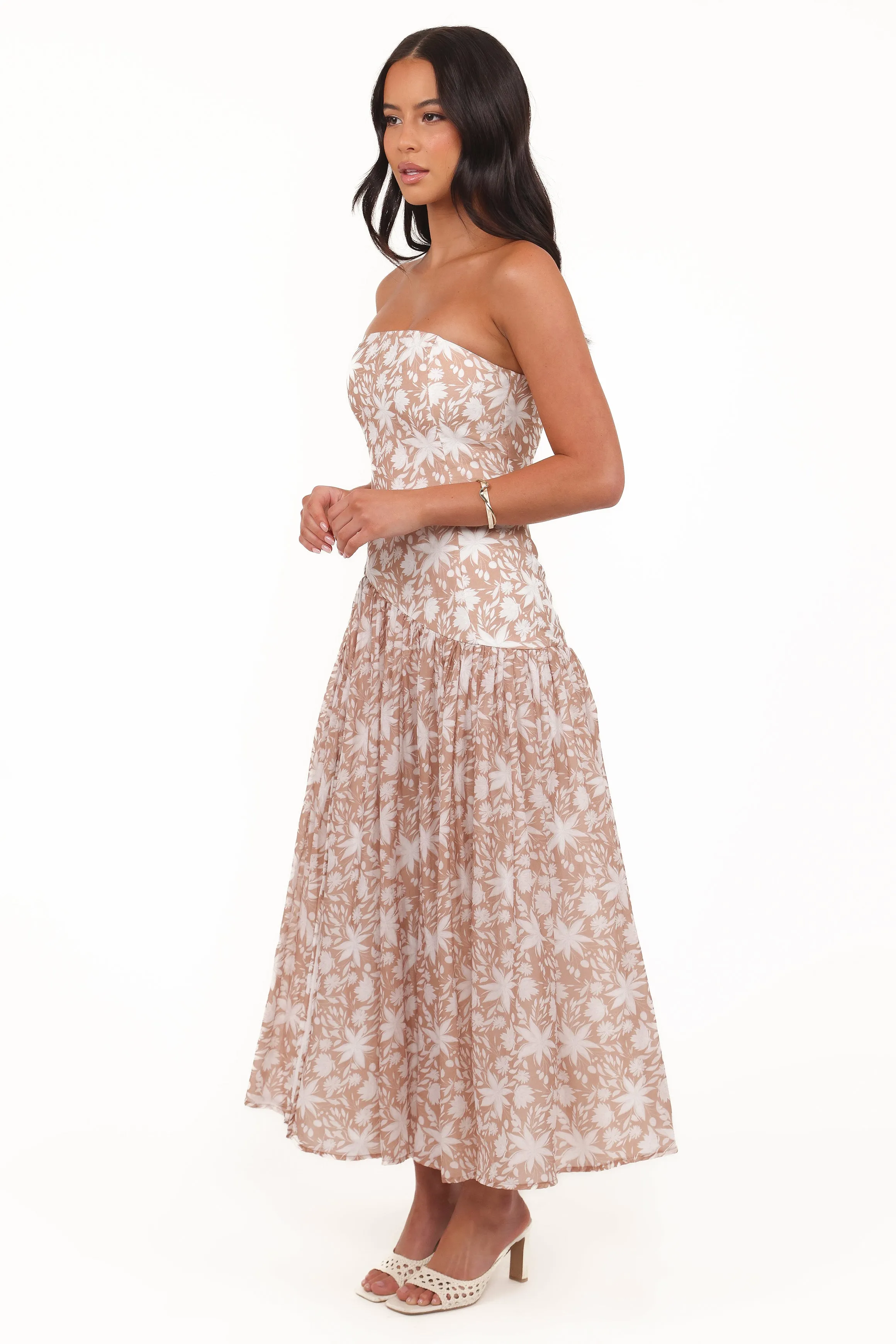 Nyx Strapless Maxi Dress - Mocha sold by Petal & Pup product image thumbnail 3