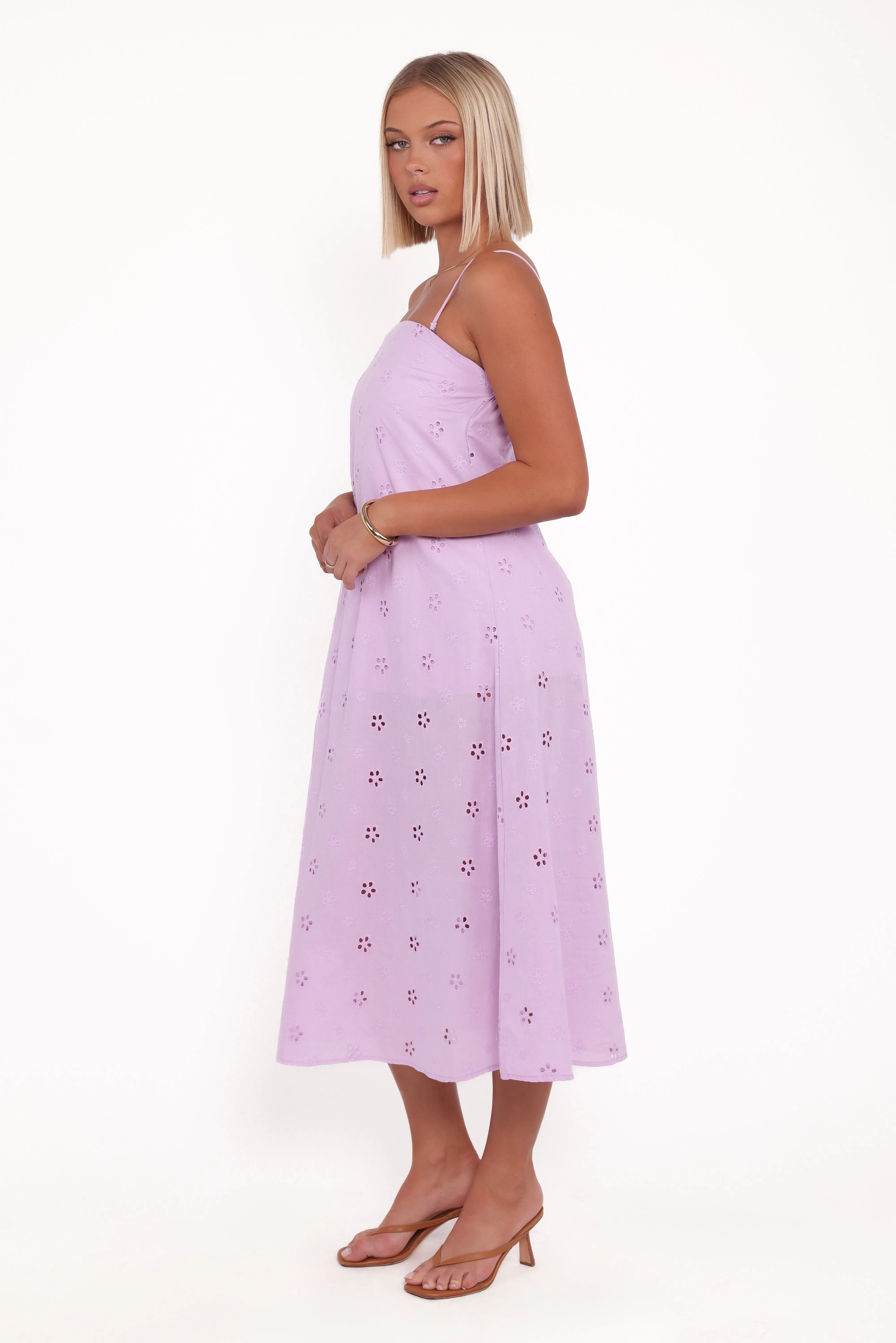 Narcissa Strapless Maxi Dress - Lilac sold by Petal & Pup product image thumbnail 3