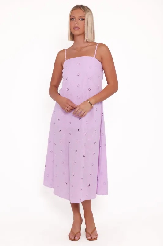 Narcissa Strapless Maxi Dress - Lilac sold by Petal & Pup