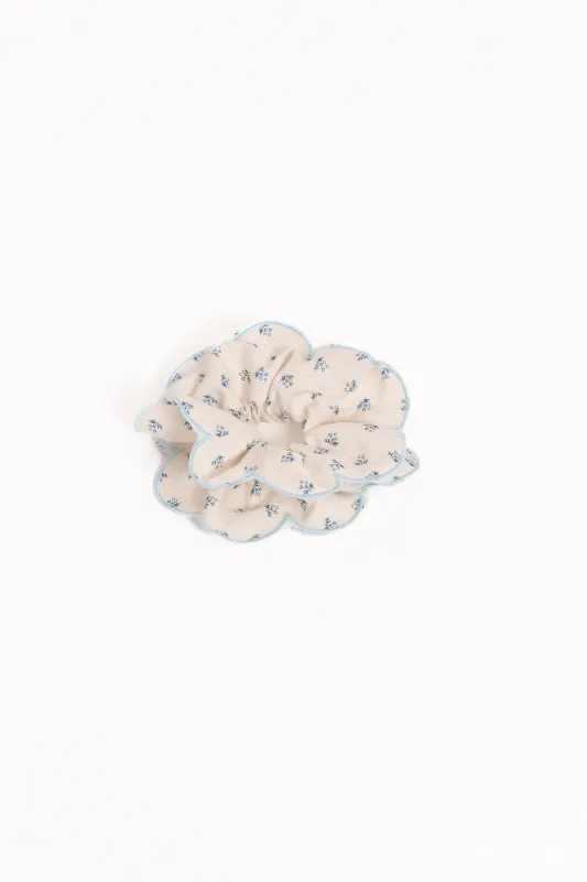 Edith Scrunchie - Blue Floral made by Petal & Pup