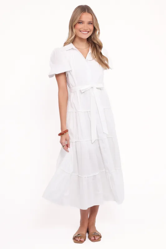 Louella Maxi Dress - White sold by Petal & Pup