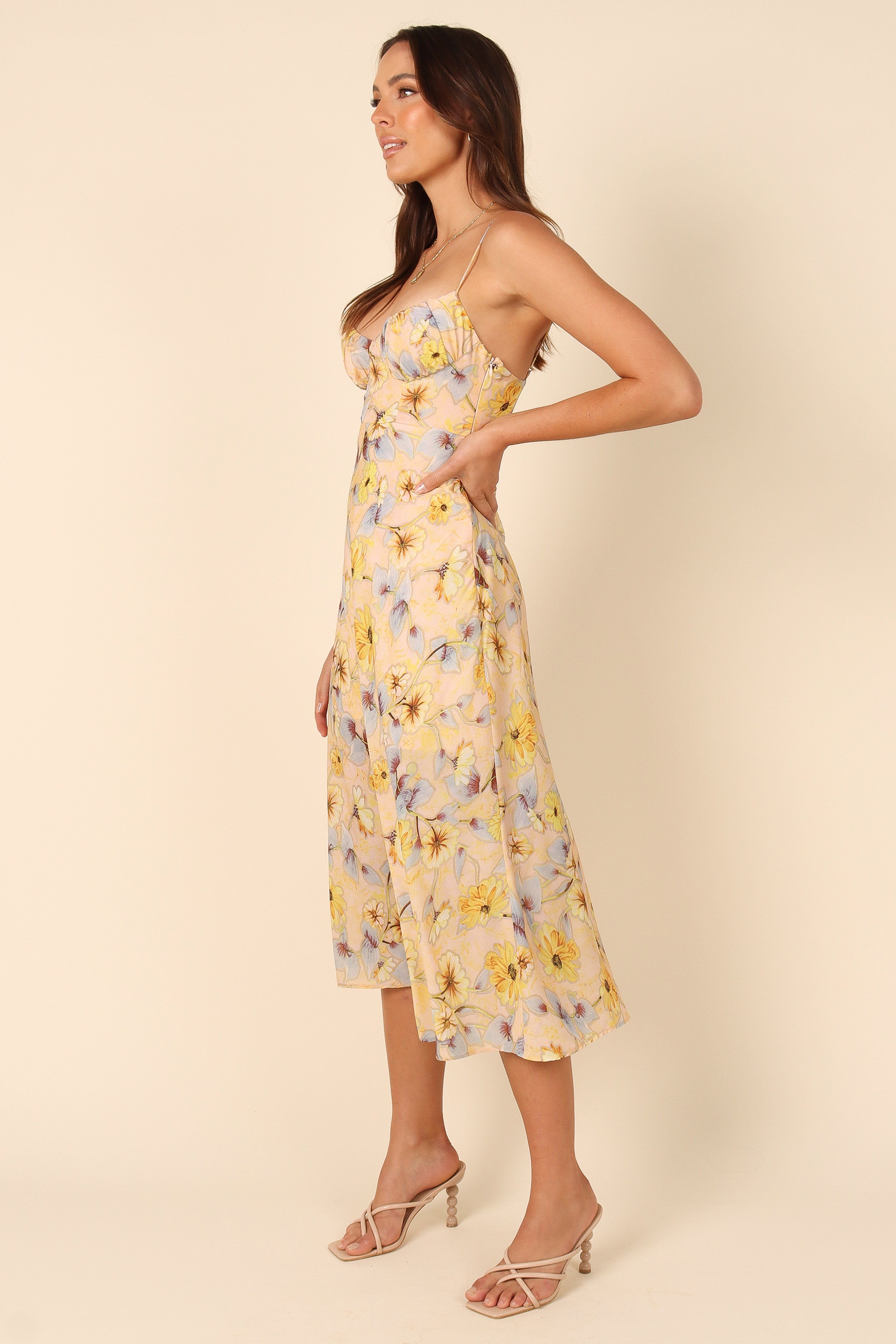 Nora Midi Dress - Peach sold by Petal & Pup product image thumbnail 5