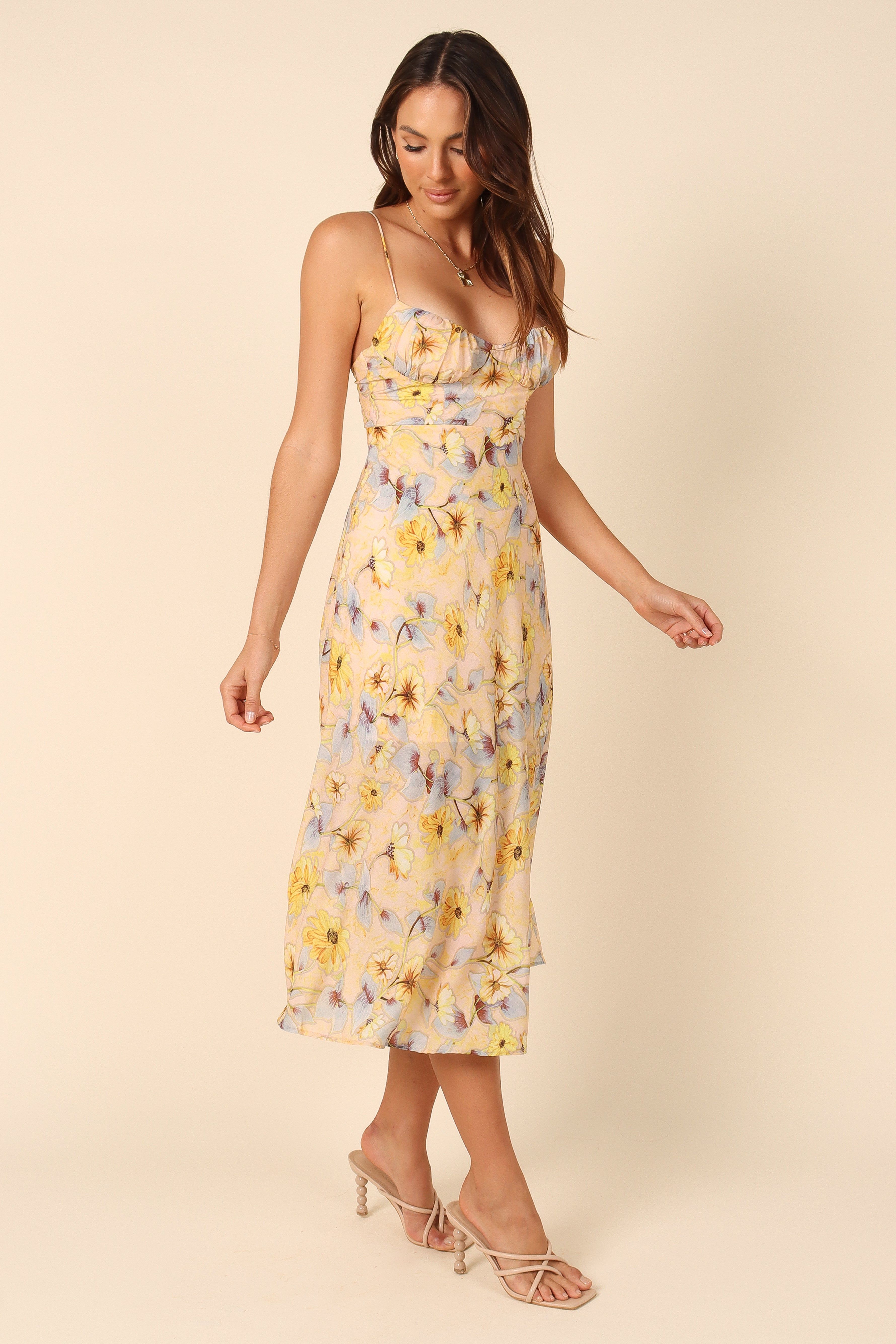 Nora Midi Dress - Peach sold by Petal & Pup product image thumbnail 6