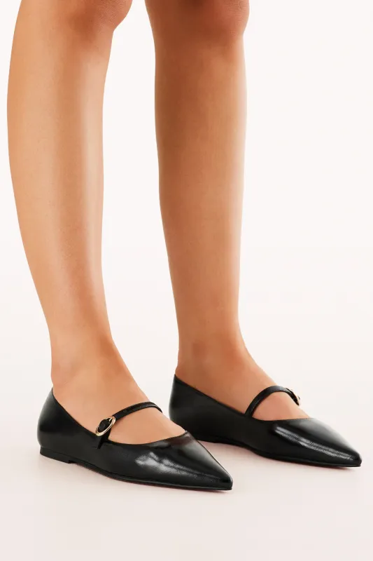 Harriette Flats - Black sold by Petal & Pup