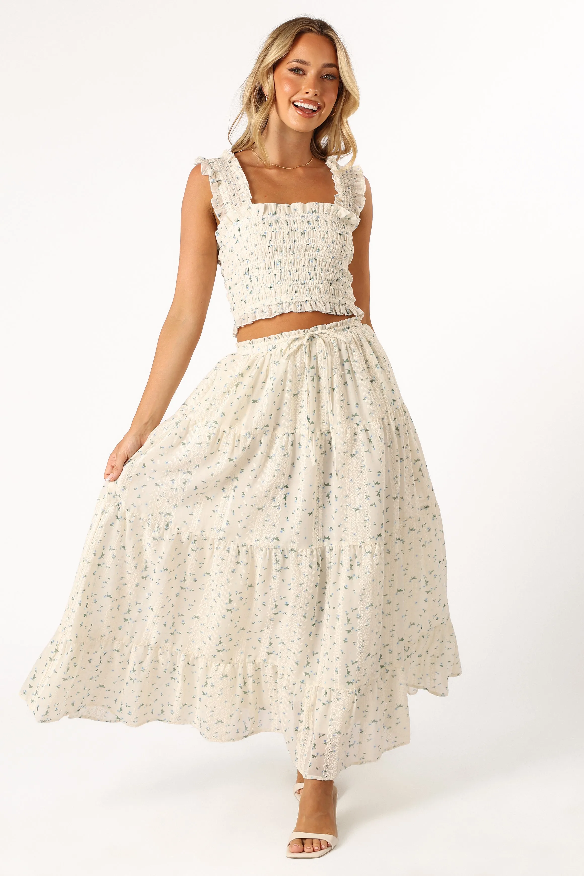 Amberlyn Sleeveless Top - Blue Floral sold by Petal & Pup product image thumbnail 2