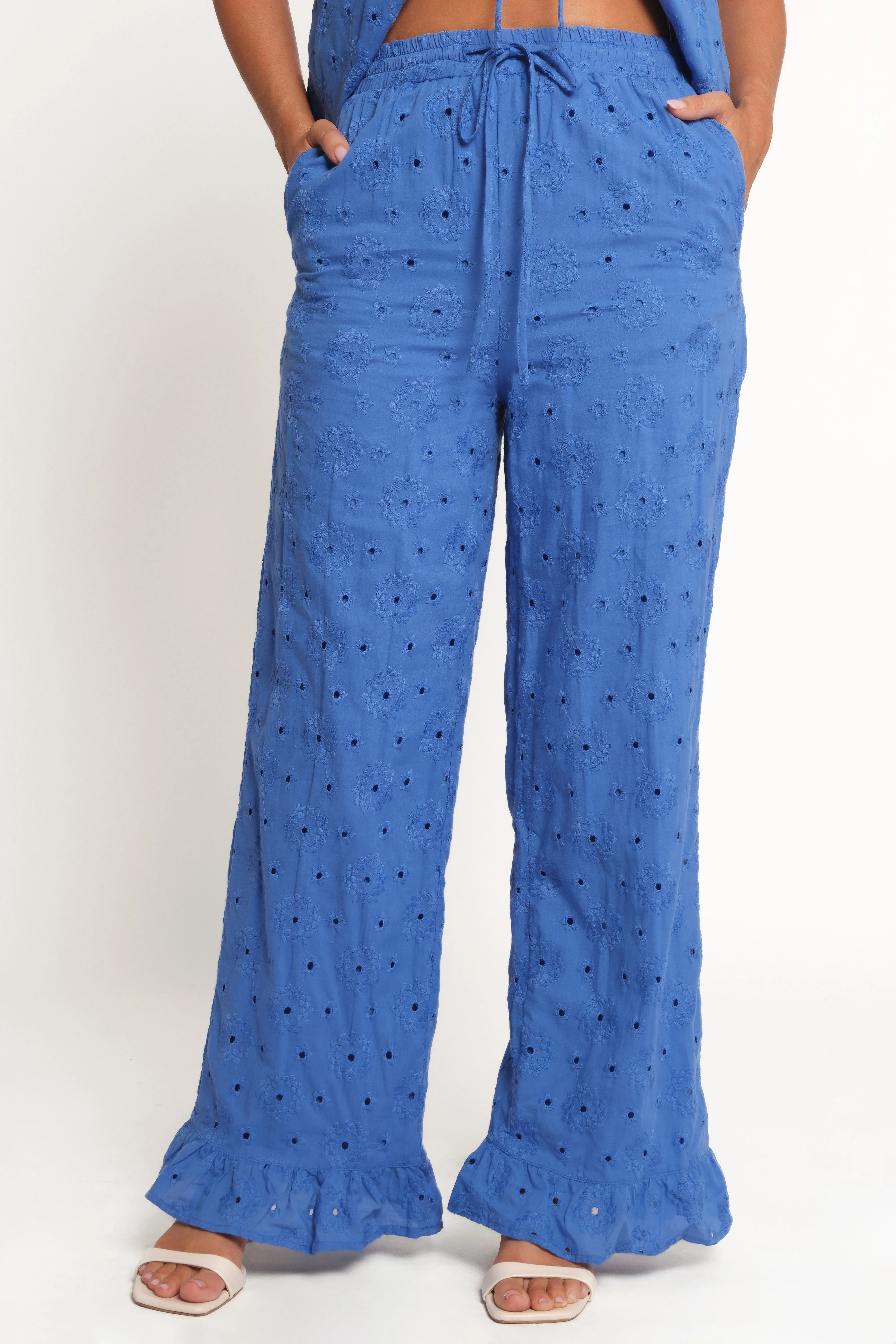 Katya Embroidered Pants - Cobalt sold by Petal & Pup product image thumbnail 2