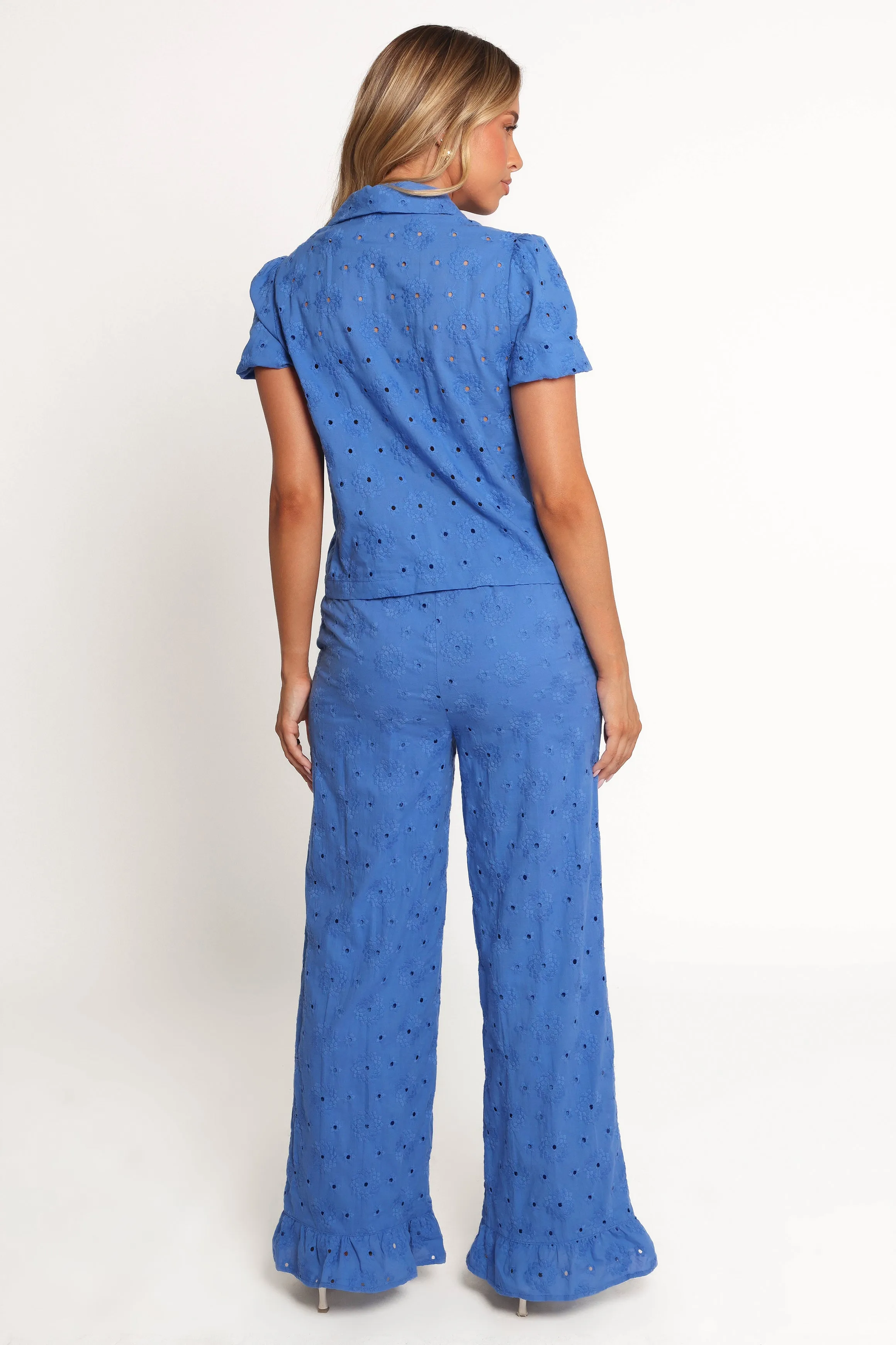 Katya Embroidered Pants - Cobalt sold by Petal & Pup product image thumbnail 5