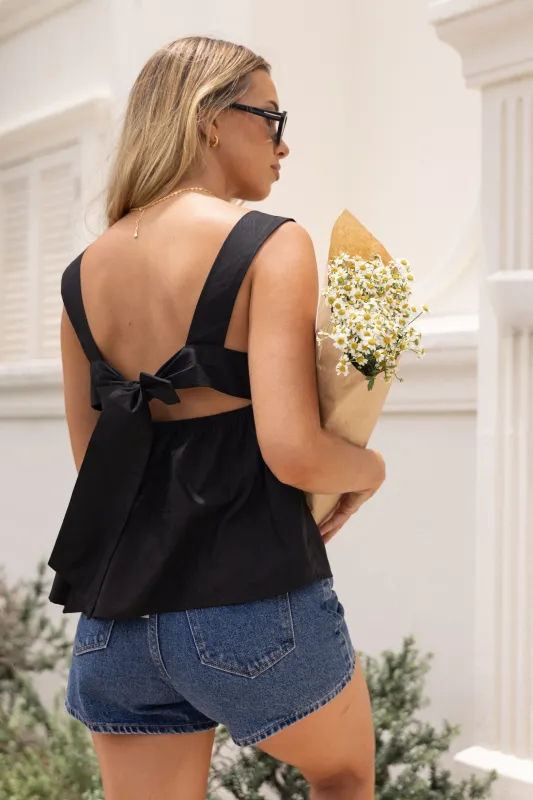 Chatham Top - Black sold by Petal & Pup
