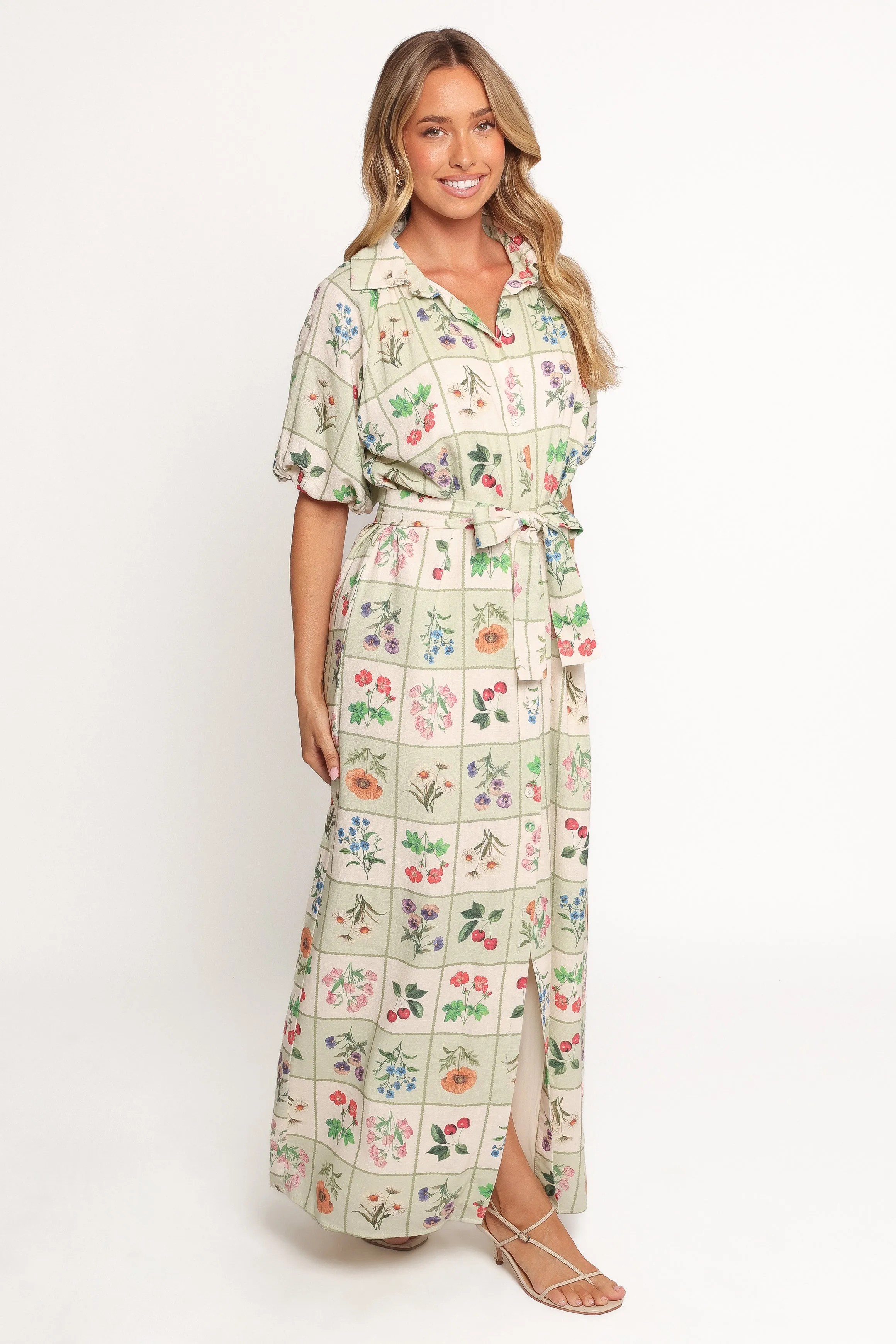 James Button Through Maxi Dress - Flower Market sold by Petal & Pup product image thumbnail 3