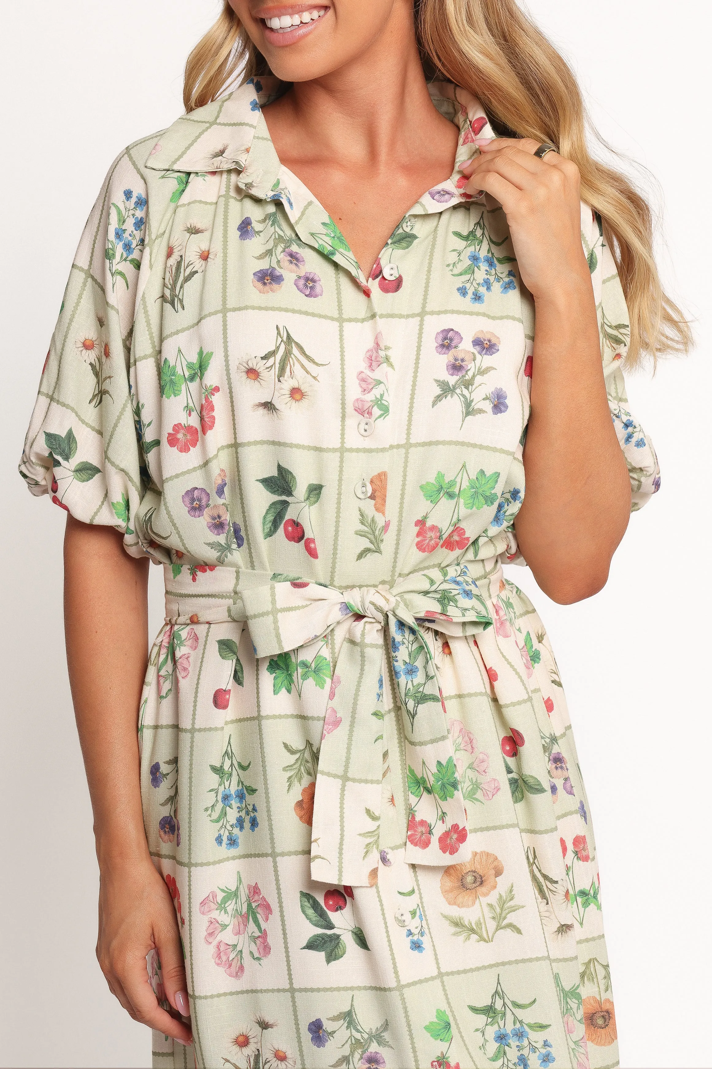 James Button Through Maxi Dress - Flower Market sold by Petal & Pup product image thumbnail 5