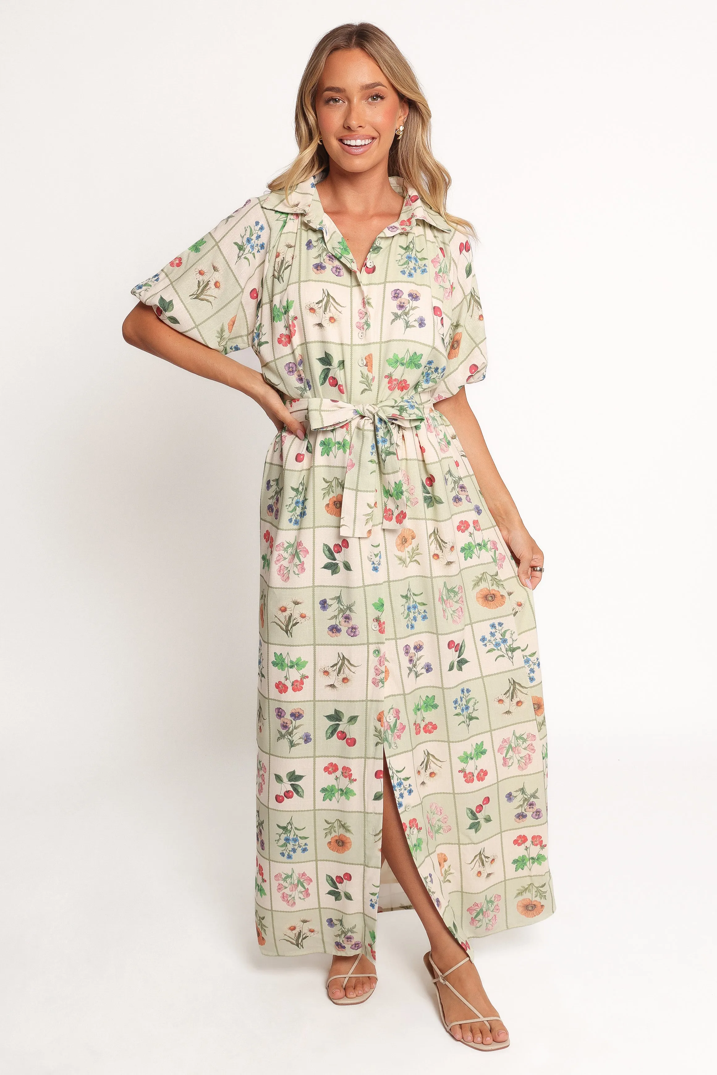 James Button Through Maxi Dress - Flower Market sold by Petal & Pup product image thumbnail 2