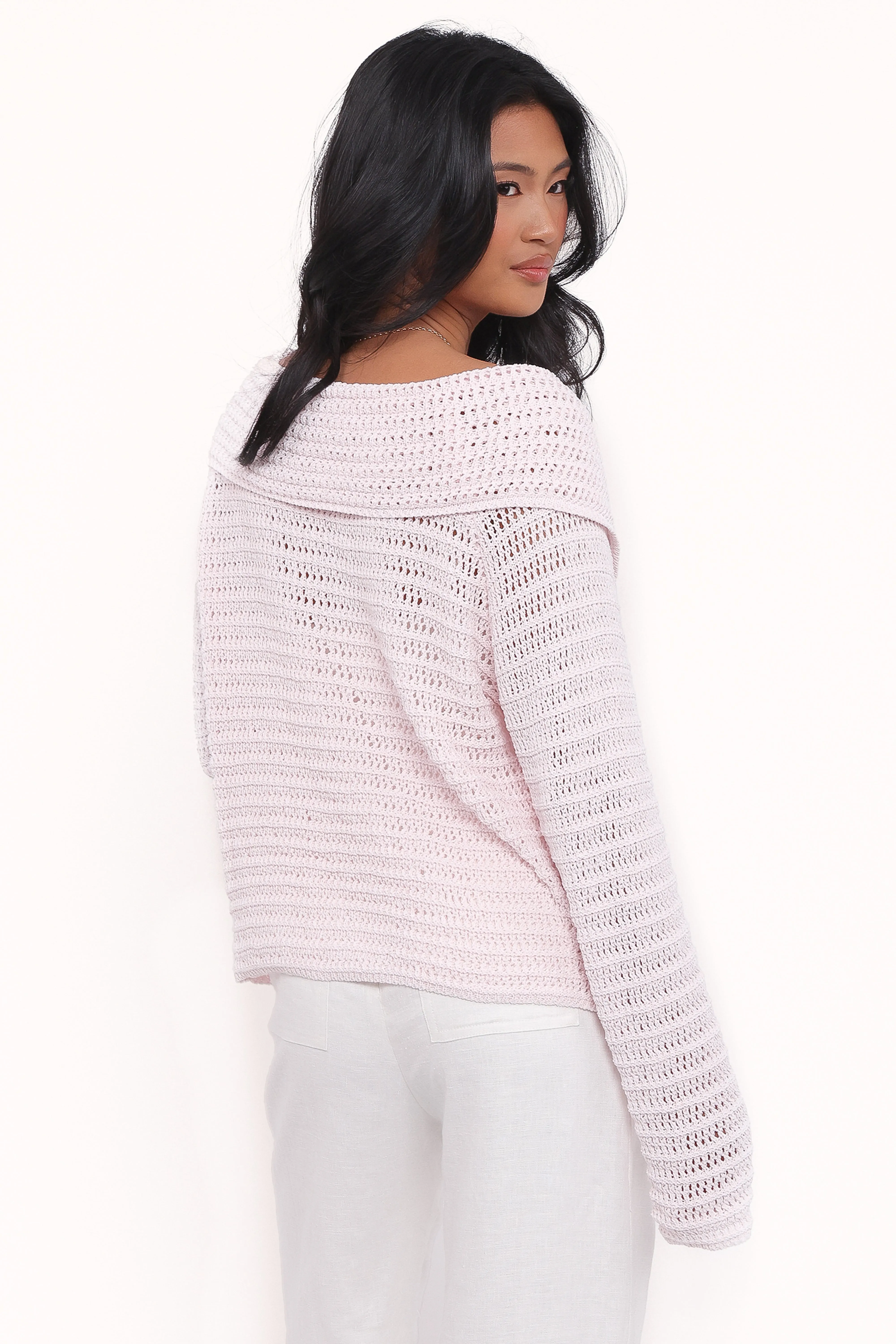Lyra Large Collar Cardigan - Pale Pink sold by Petal & Pup product image thumbnail 5