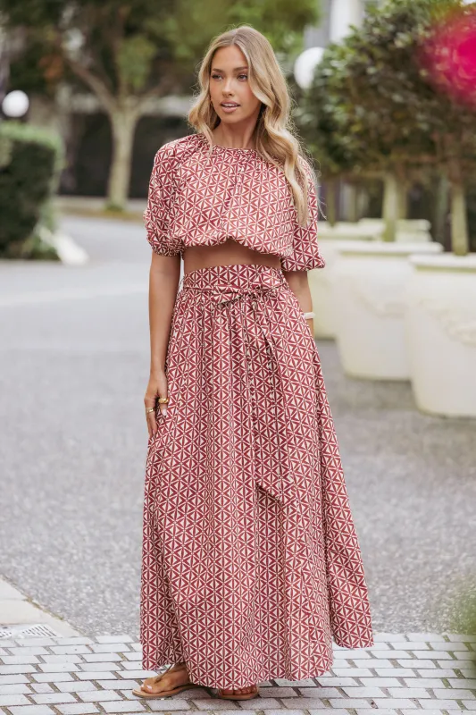 Delilah Set - Geo Print made by Petal & Pup