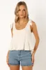 Wyatt Top - White sold by Petal & Pup