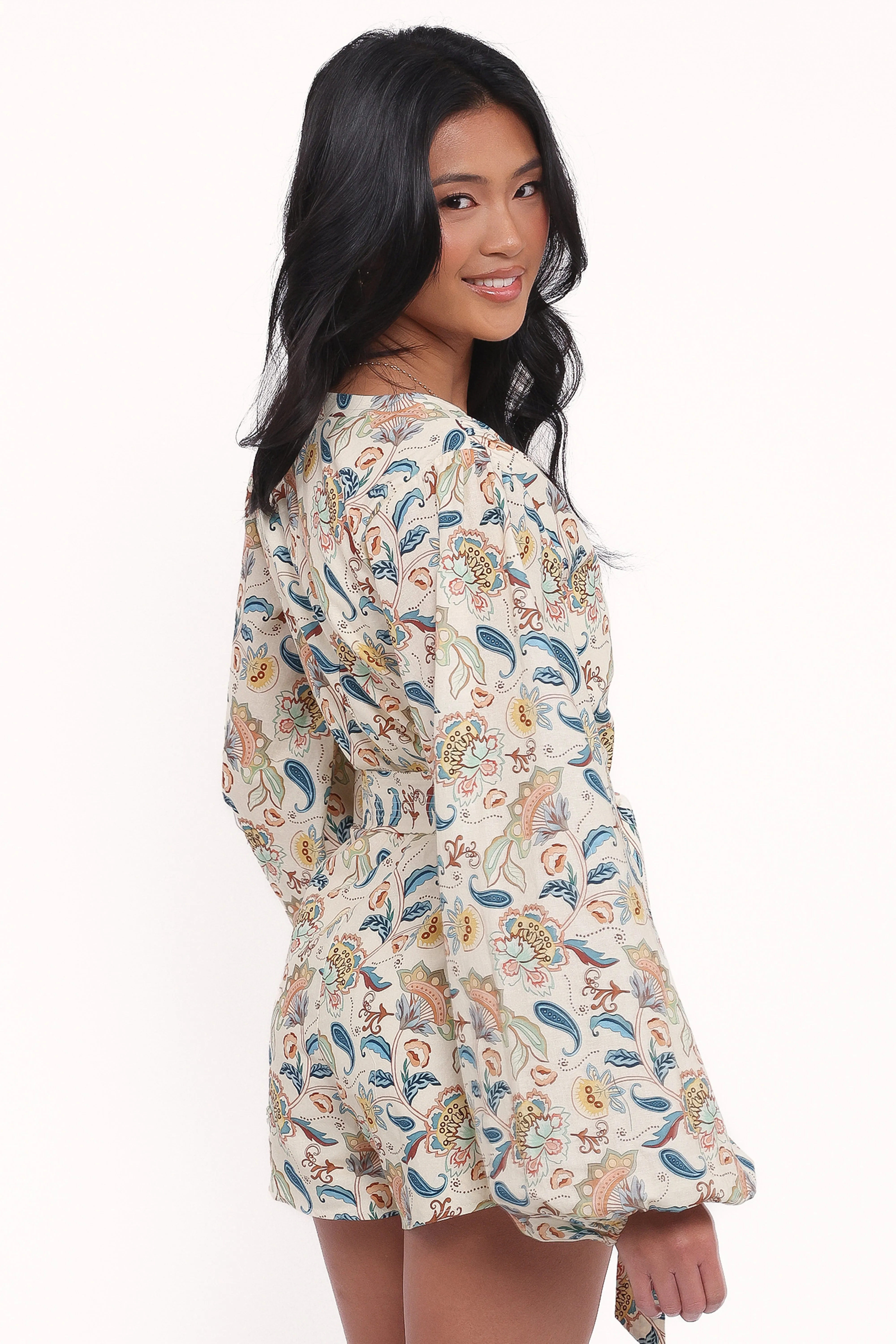 Soul Belted Romper - Paisley sold by Petal & Pup product image thumbnail 4