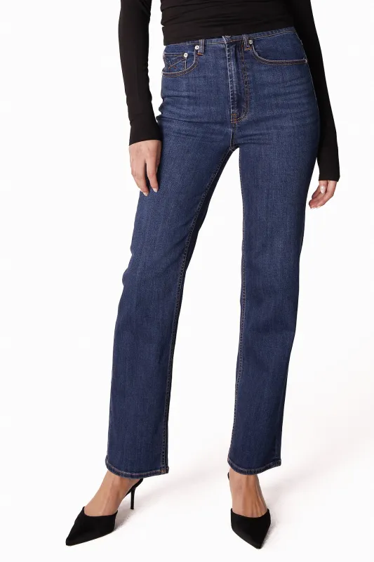 Rae Straight Leg Jean - Roxbury sold by Petal & Pup