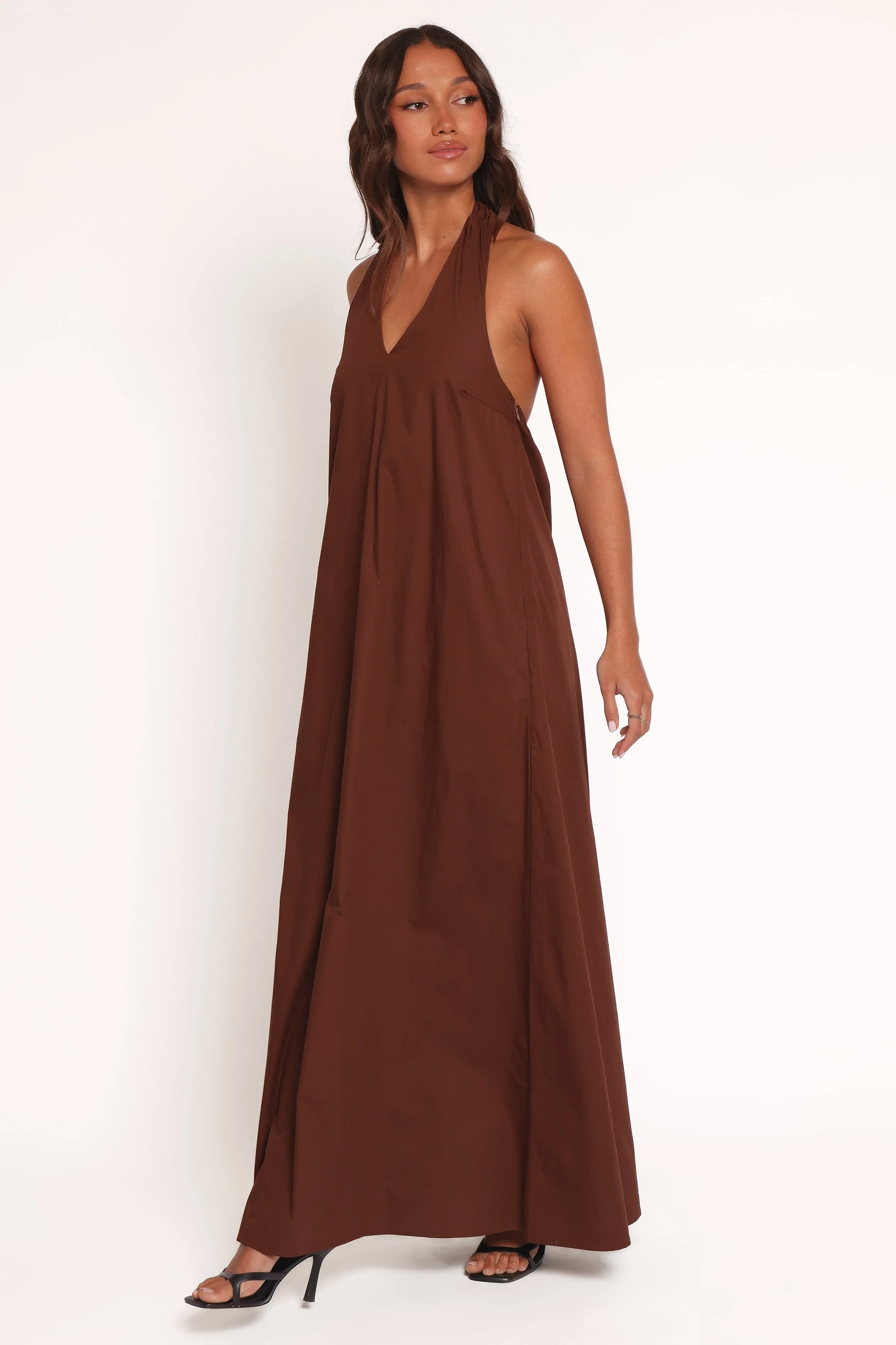 Kaida Maxi Dress - Espresso sold by Petal & Pup product image thumbnail 3