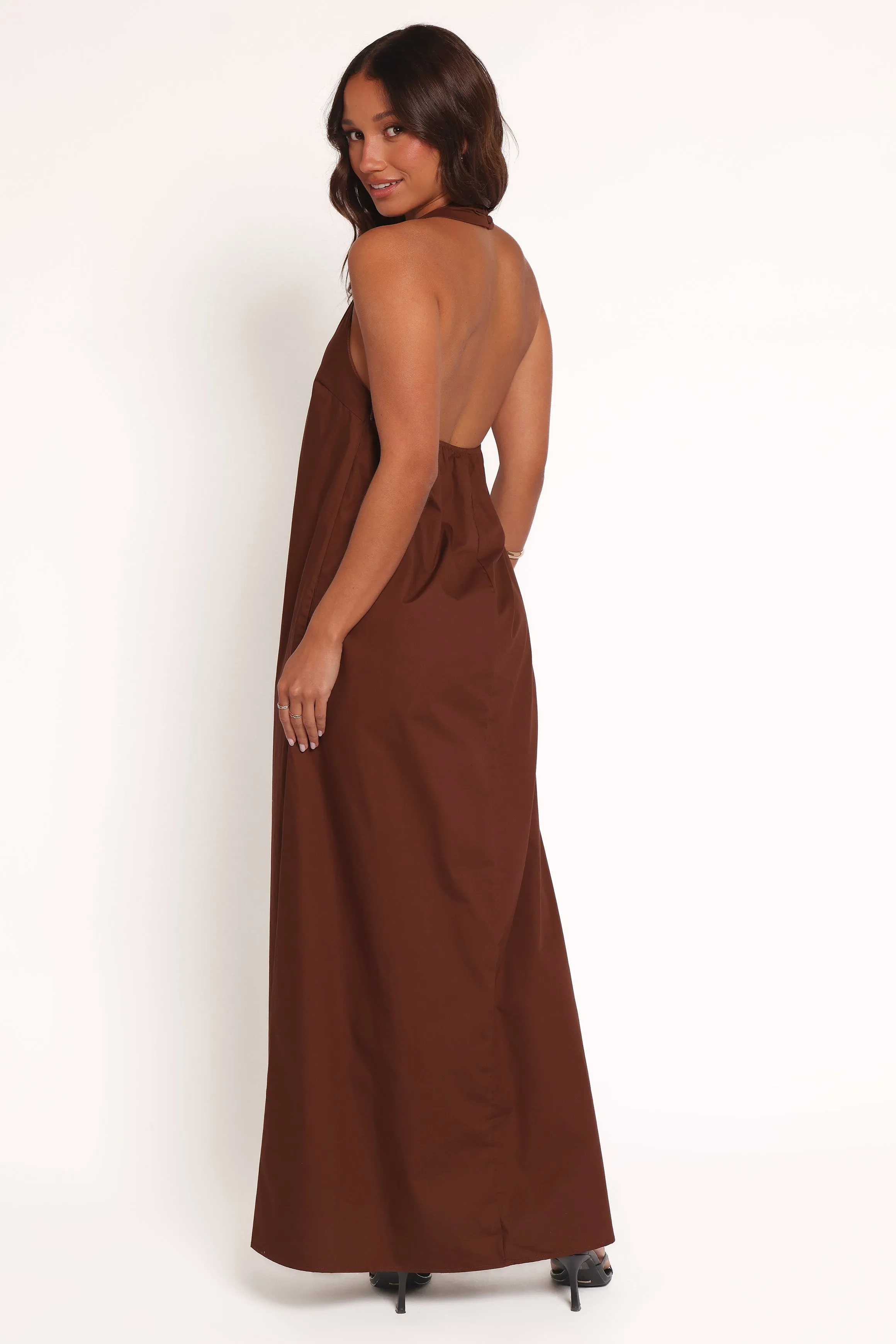 Kaida Maxi Dress - Espresso sold by Petal & Pup product image thumbnail 4