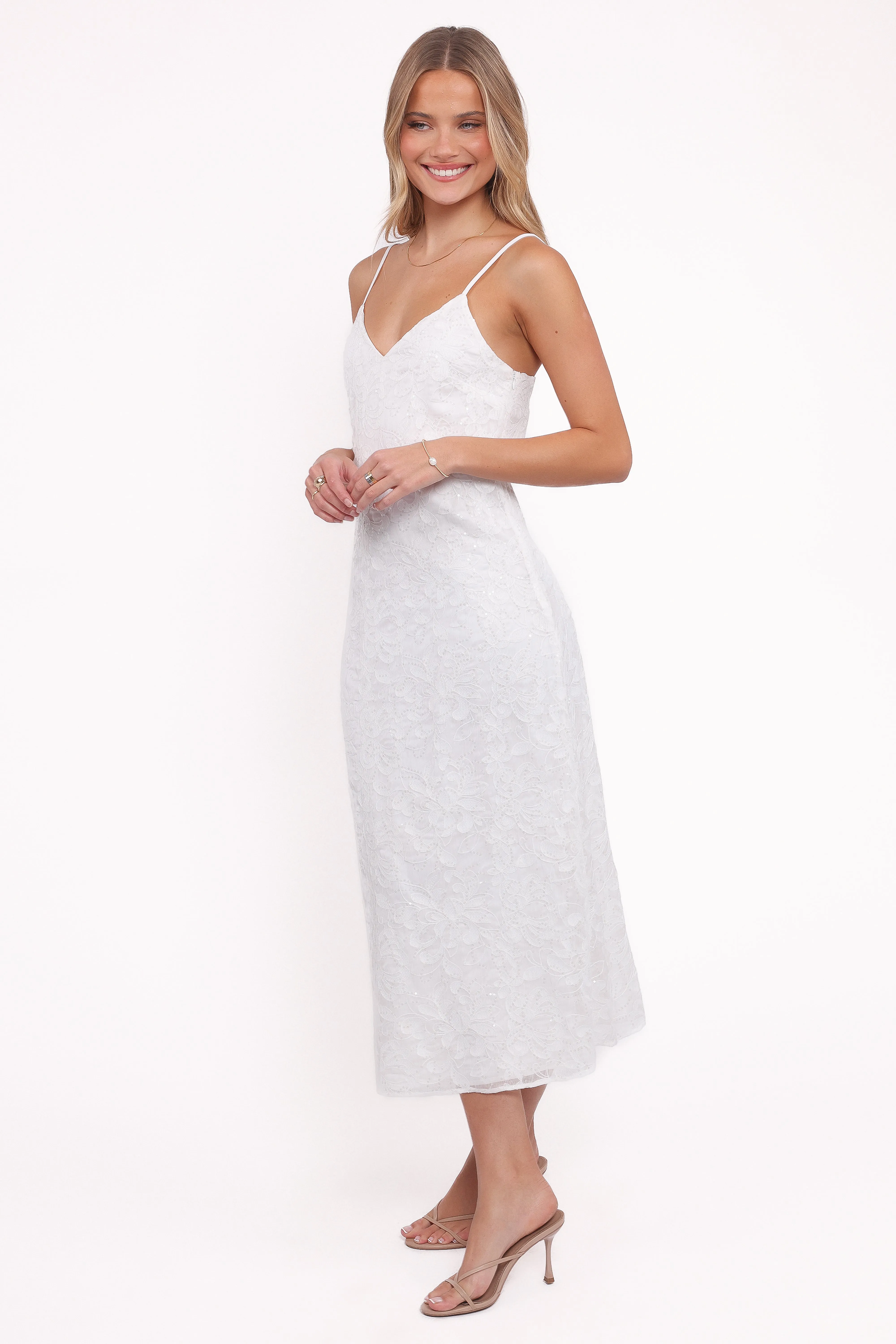 Saoirse Maxi Dress - White sold by Petal & Pup product image thumbnail 3