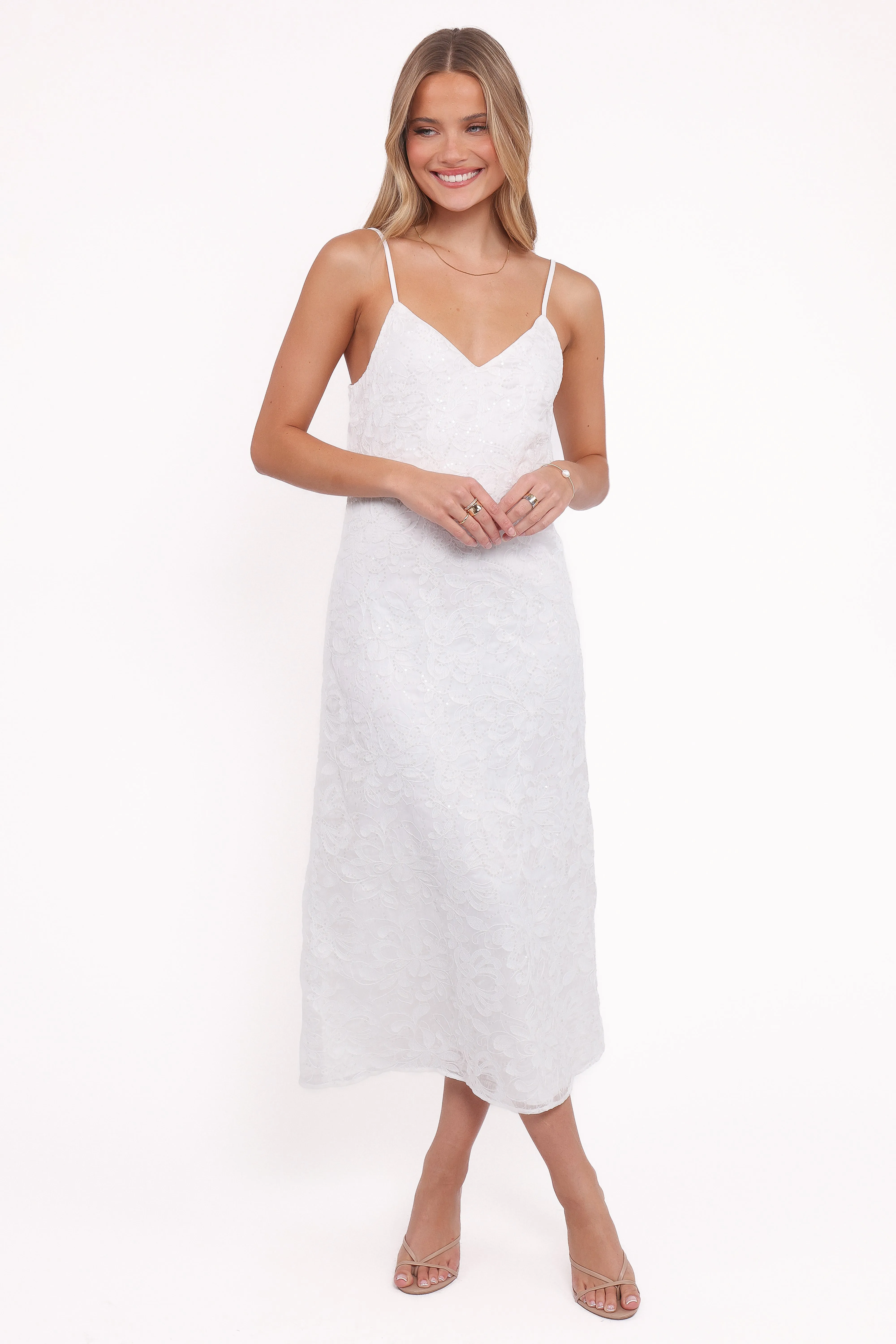 Saoirse Maxi Dress - White sold by Petal & Pup