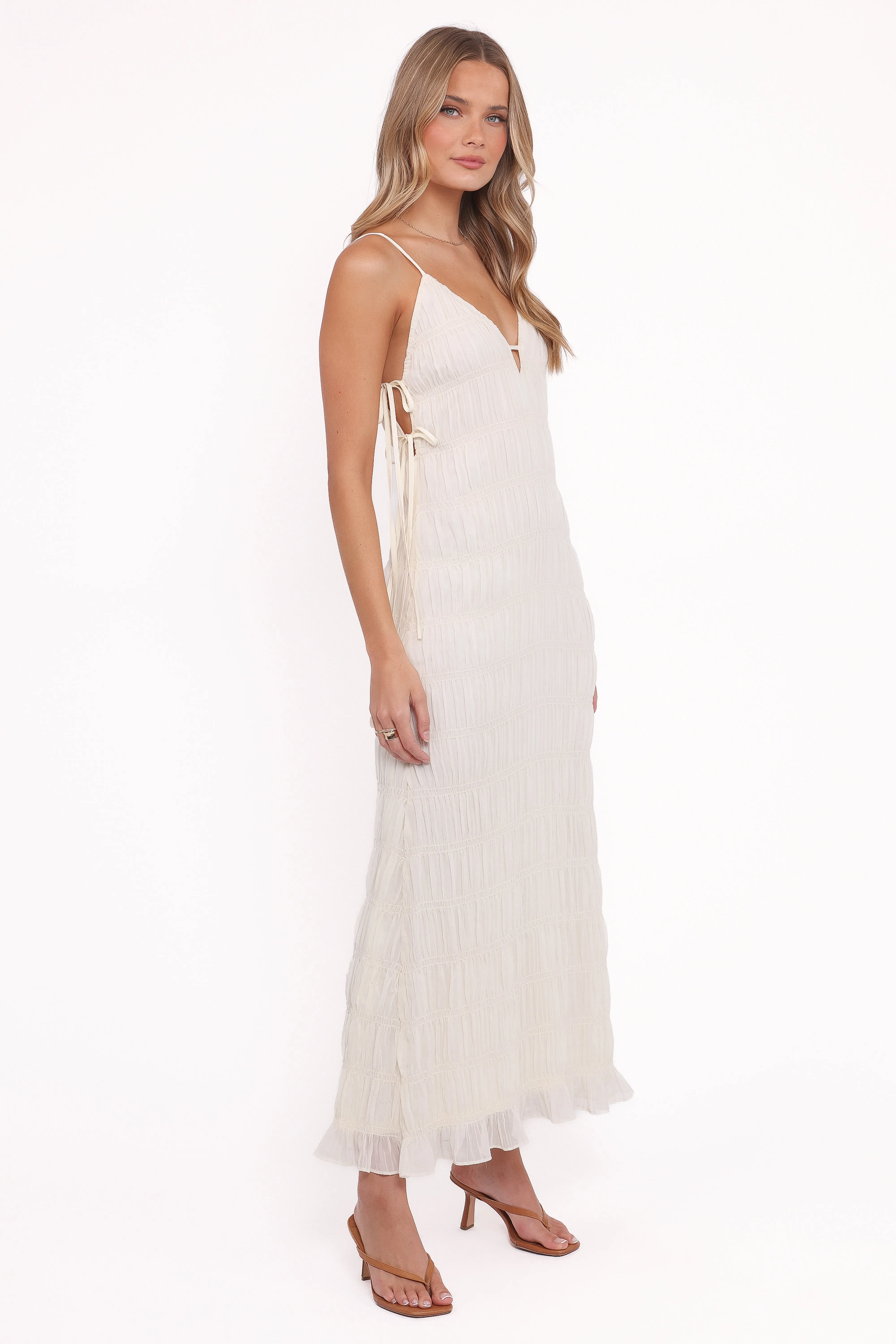 Seraphine Midi Dress - Cream sold by Petal & Pup product image thumbnail 3