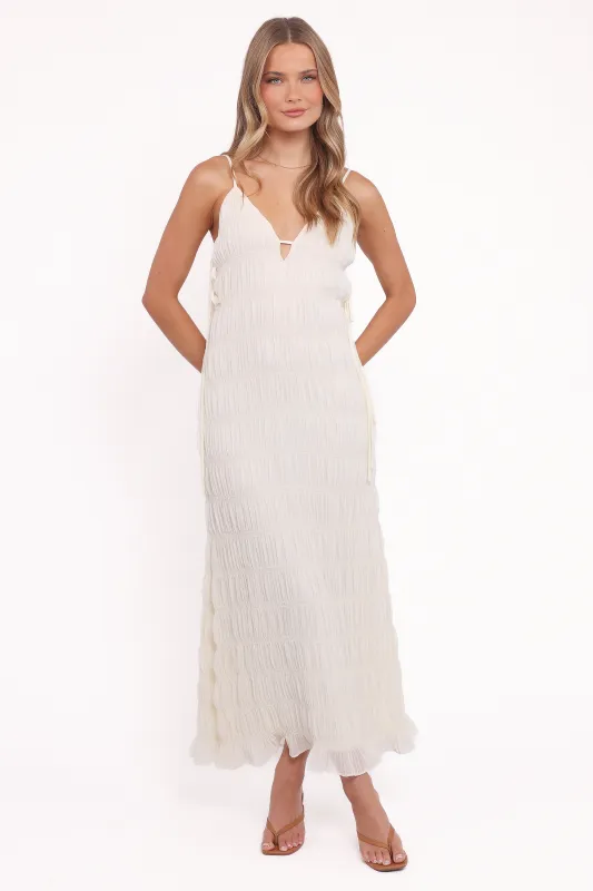 Seraphine Midi Dress - Cream sold by Petal & Pup