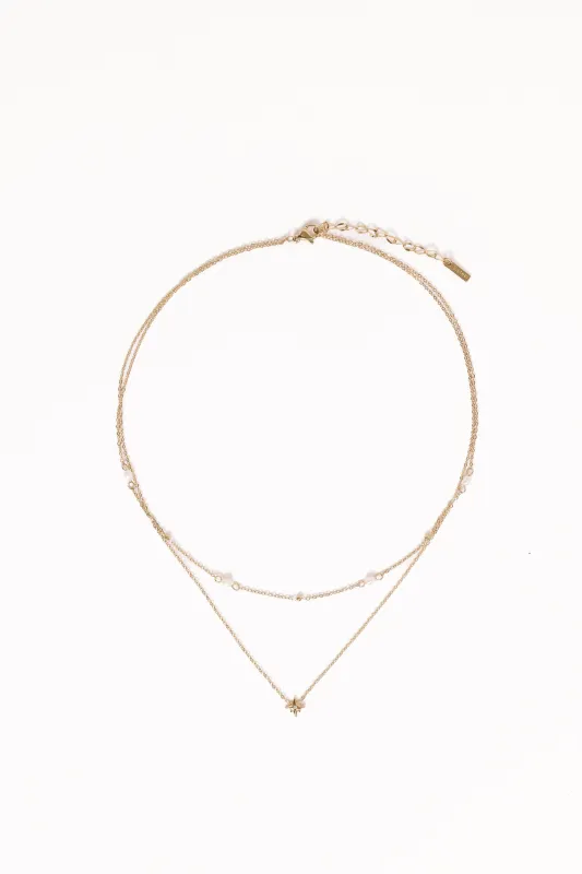 Priscilla Necklace - Gold sold by Petal & Pup