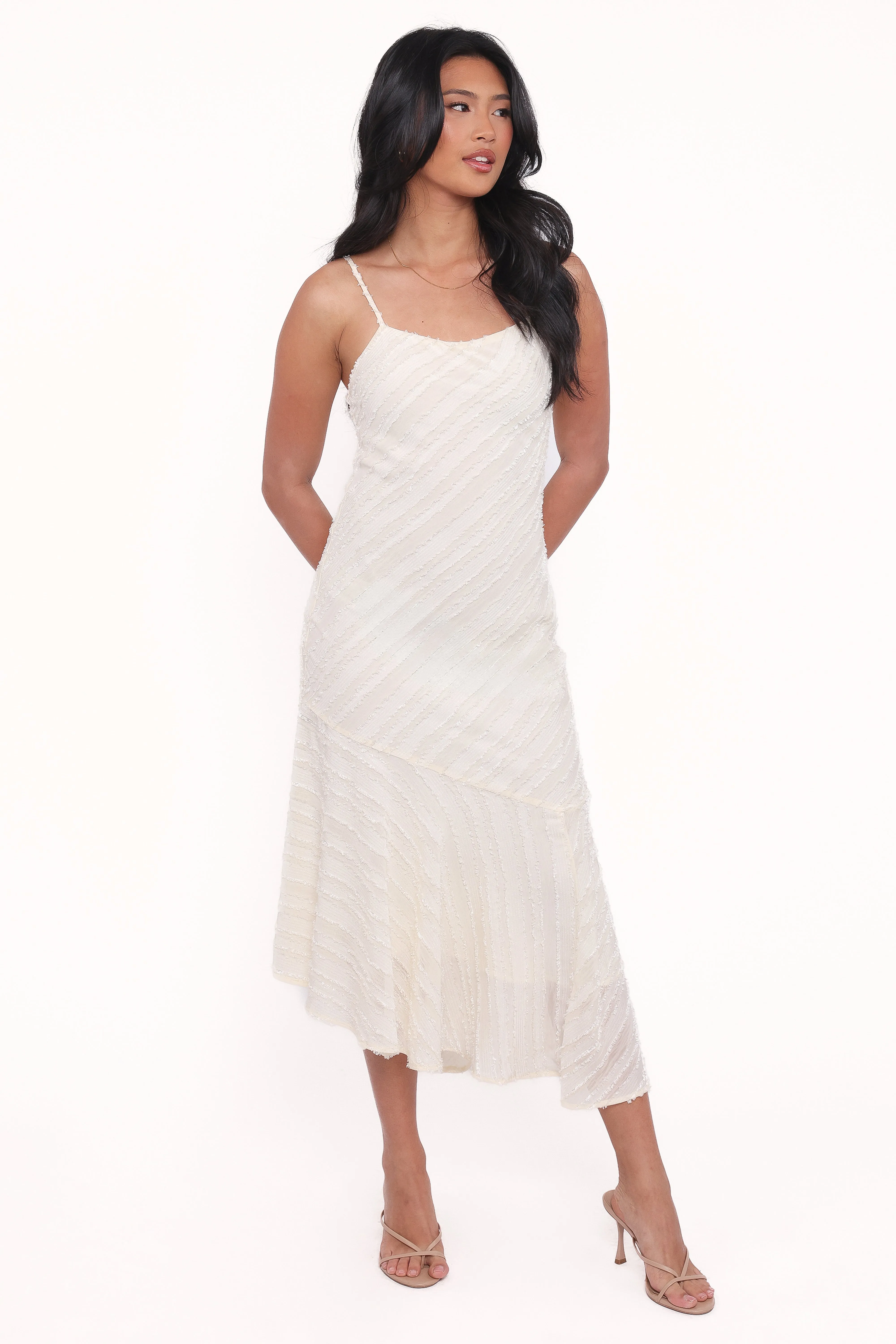 Aileen Midi Dress - Cream sold by Petal & Pup