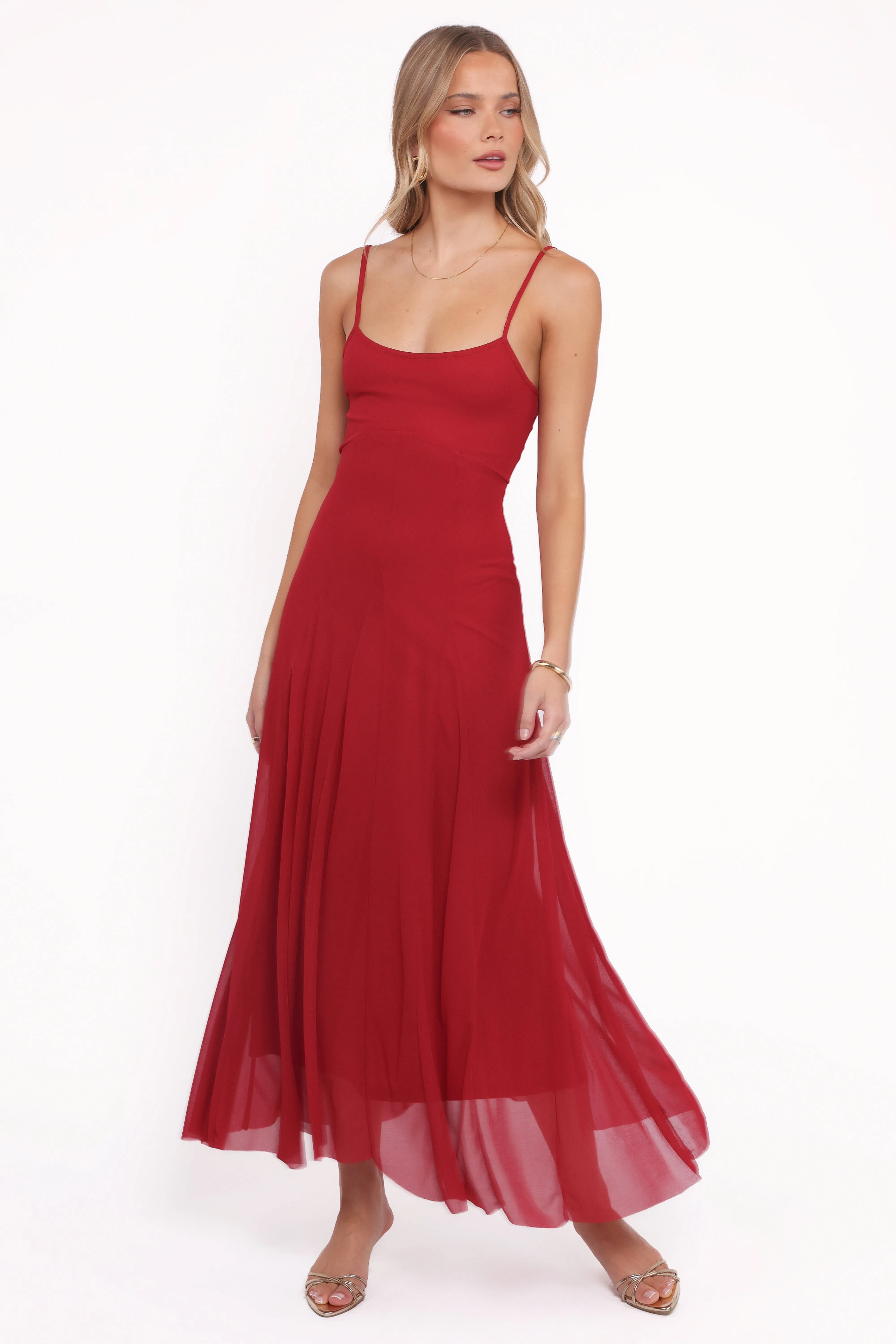Robbie Maxi Dress - Red sold by Petal & Pup