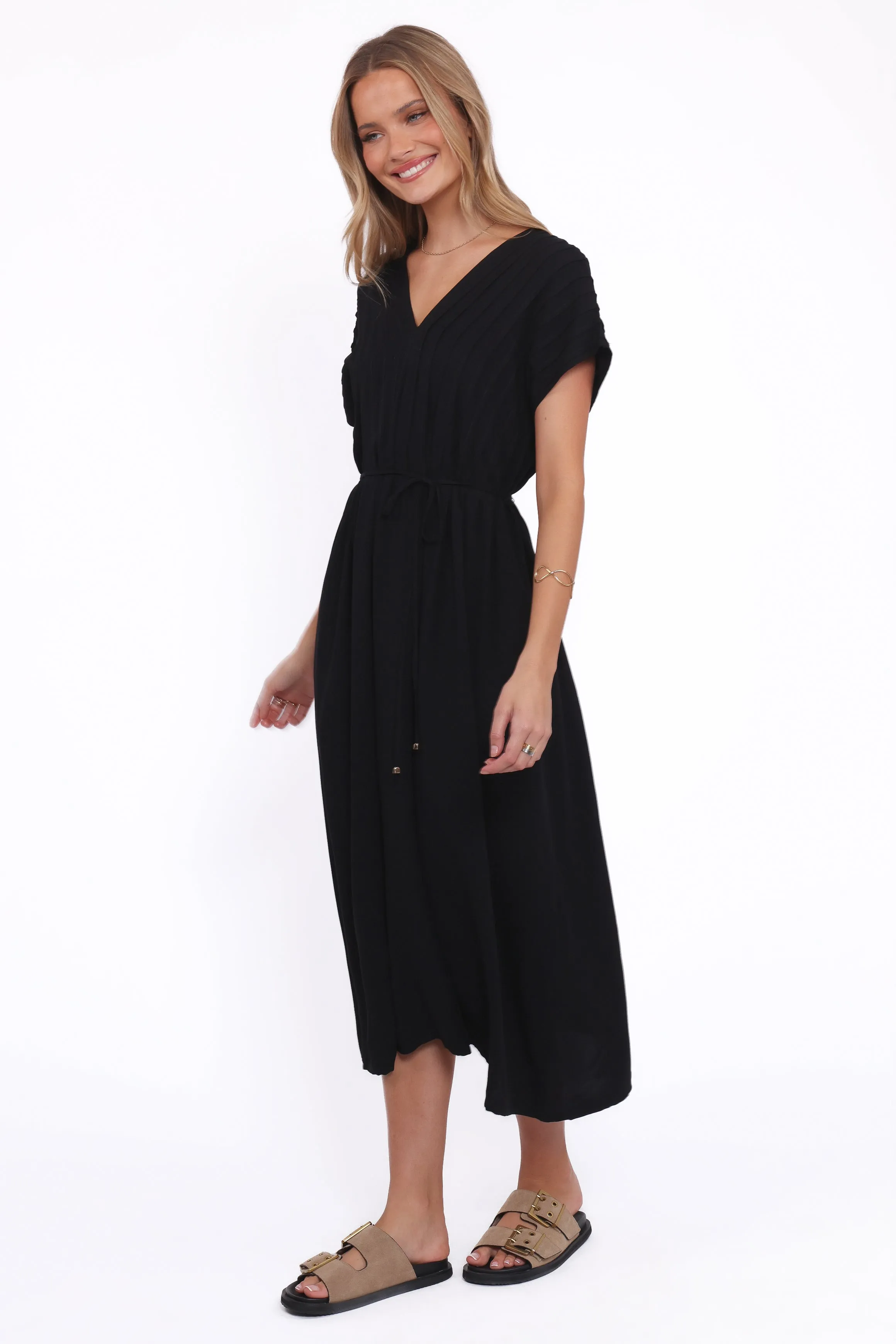 Orly Midi Dress - Black sold by Petal & Pup product image thumbnail 3