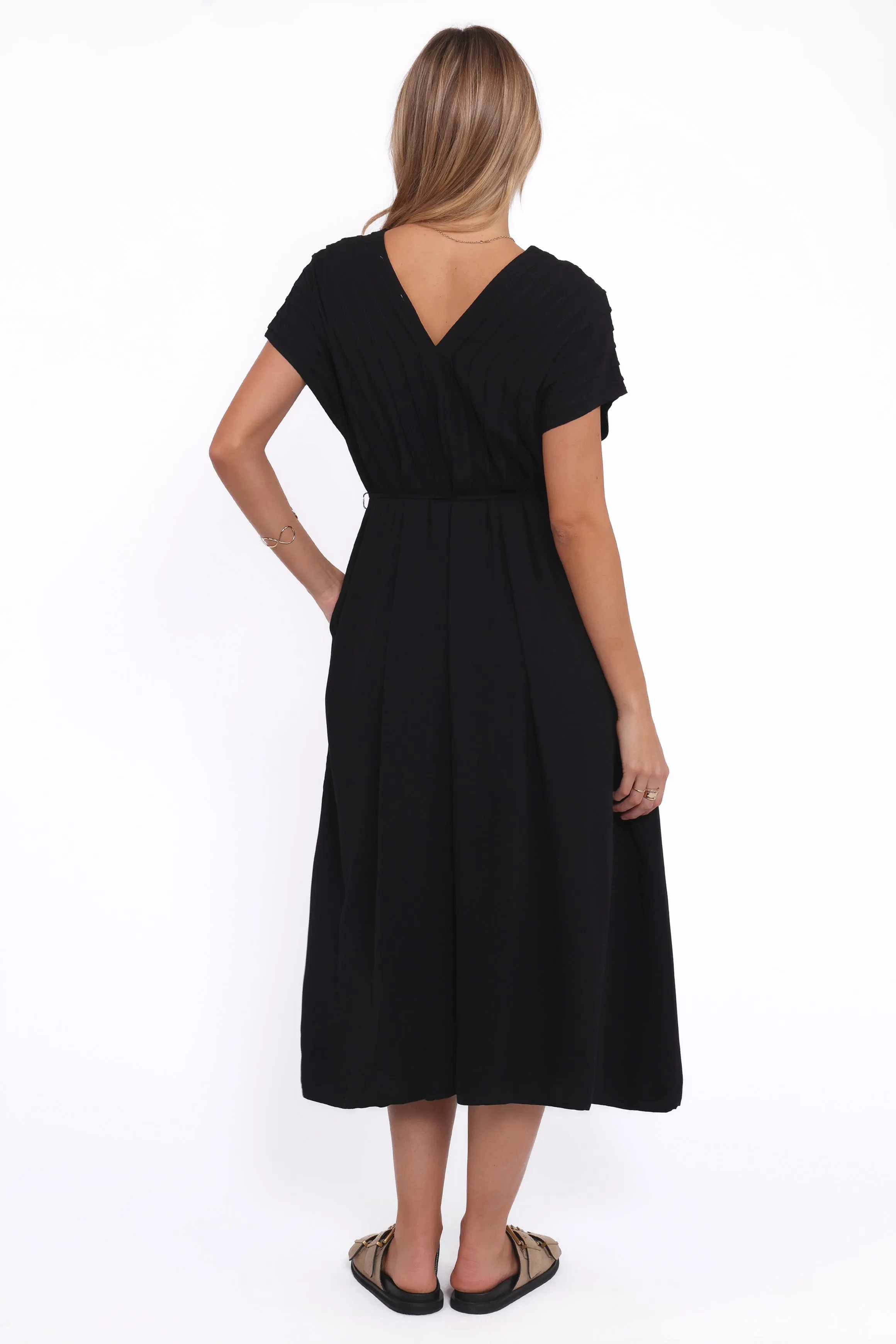 Orly Midi Dress - Black sold by Petal & Pup product image thumbnail 4