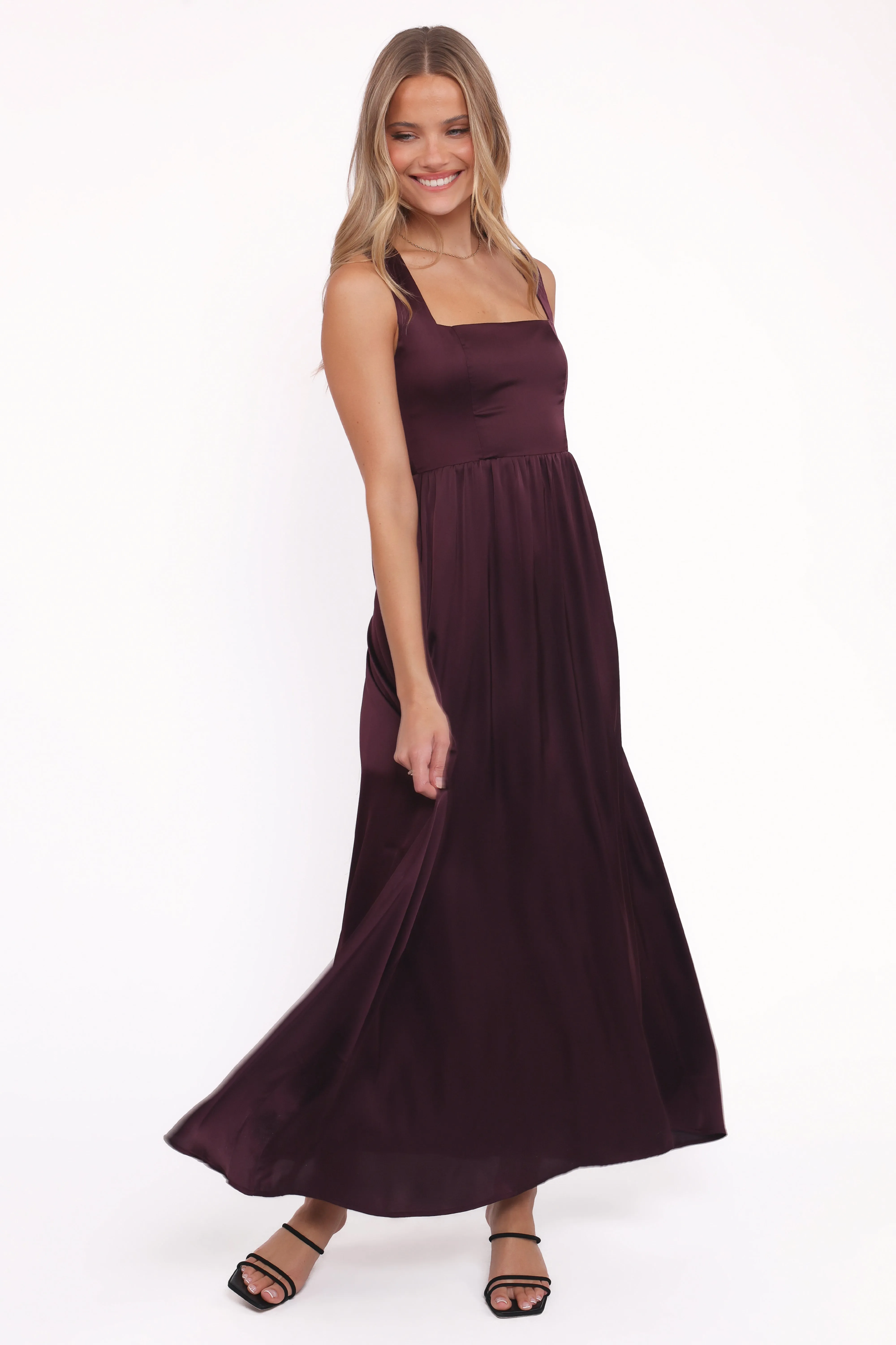 Elania Maxi Dress - Plum sold by Petal & Pup