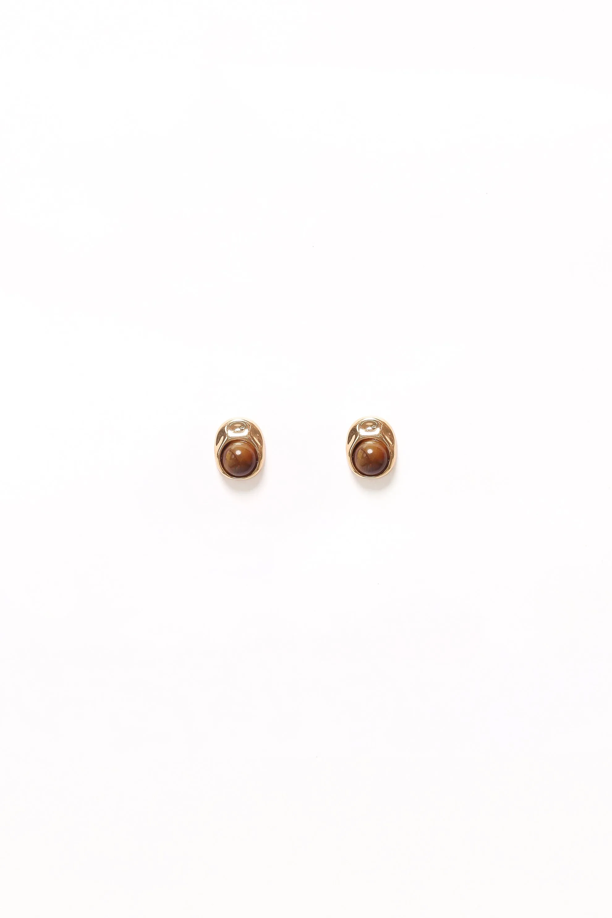 Nova Earrings - Brown/Gold sold by Petal & Pup product image thumbnail 3