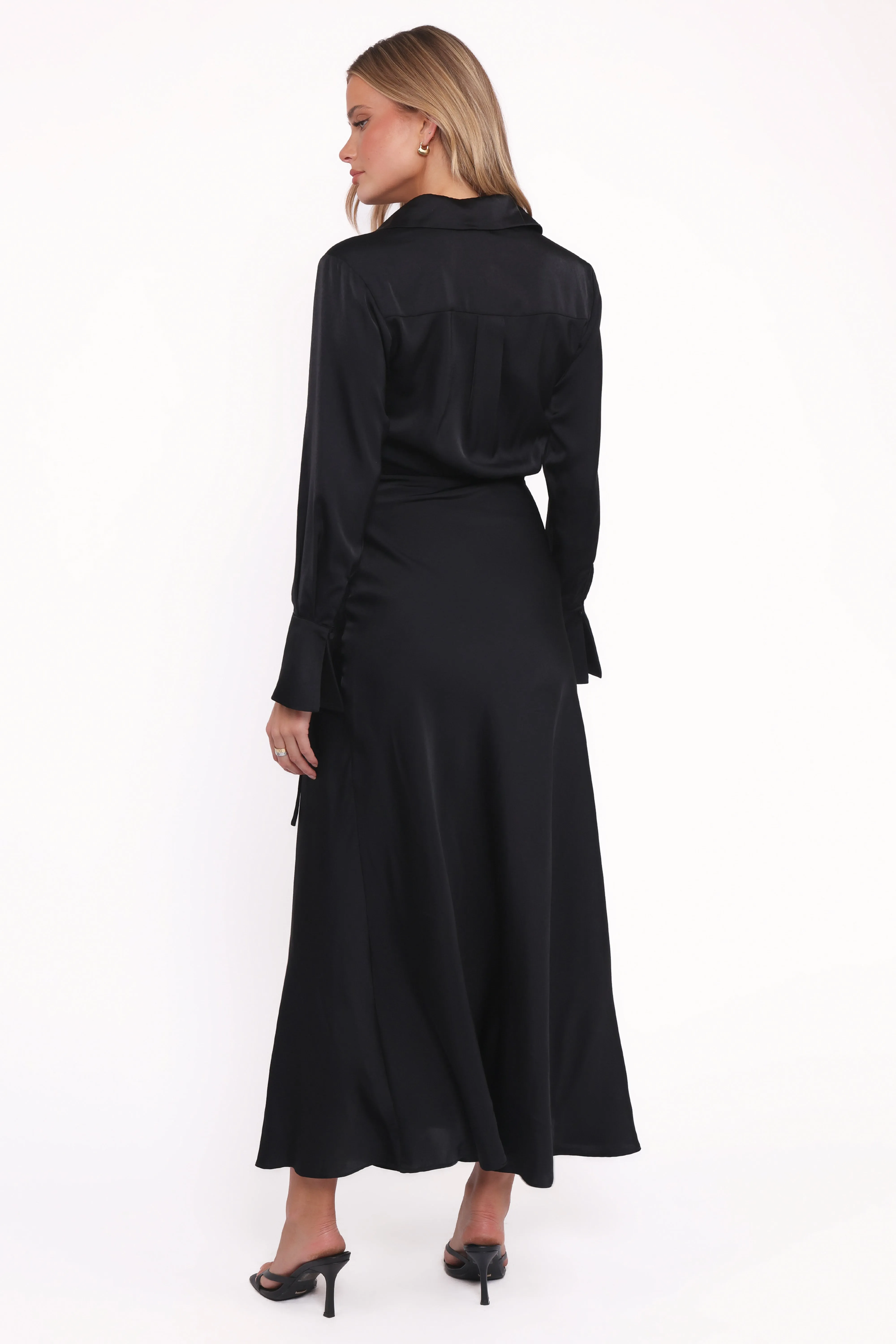Verna Long Sleeve Maxi Dress - Black sold by Petal & Pup product image thumbnail 4