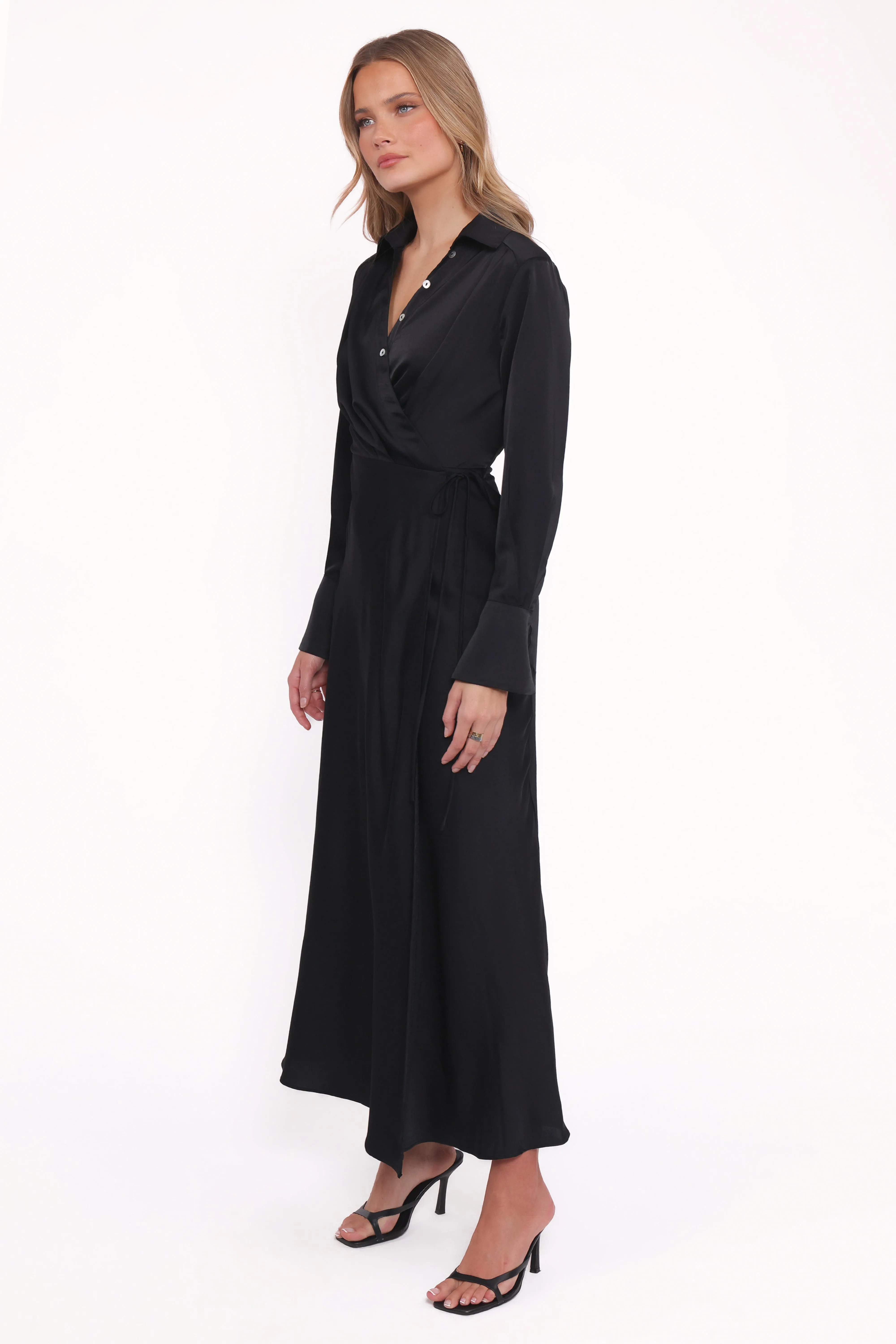 Verna Long Sleeve Maxi Dress - Black sold by Petal & Pup product image thumbnail 3
