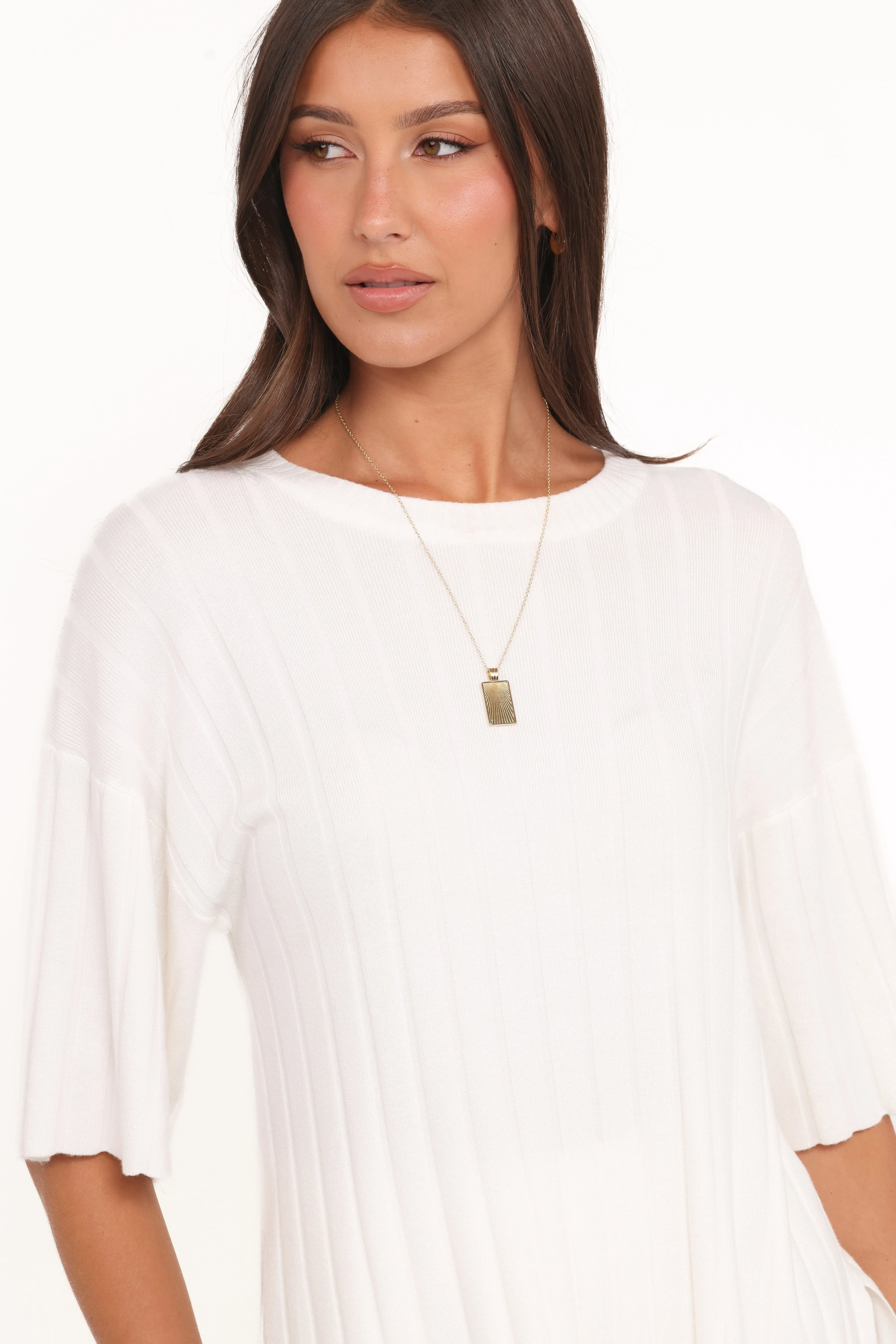 Alix Ribbed Knit Set - Cream sold by Petal & Pup product image thumbnail 2