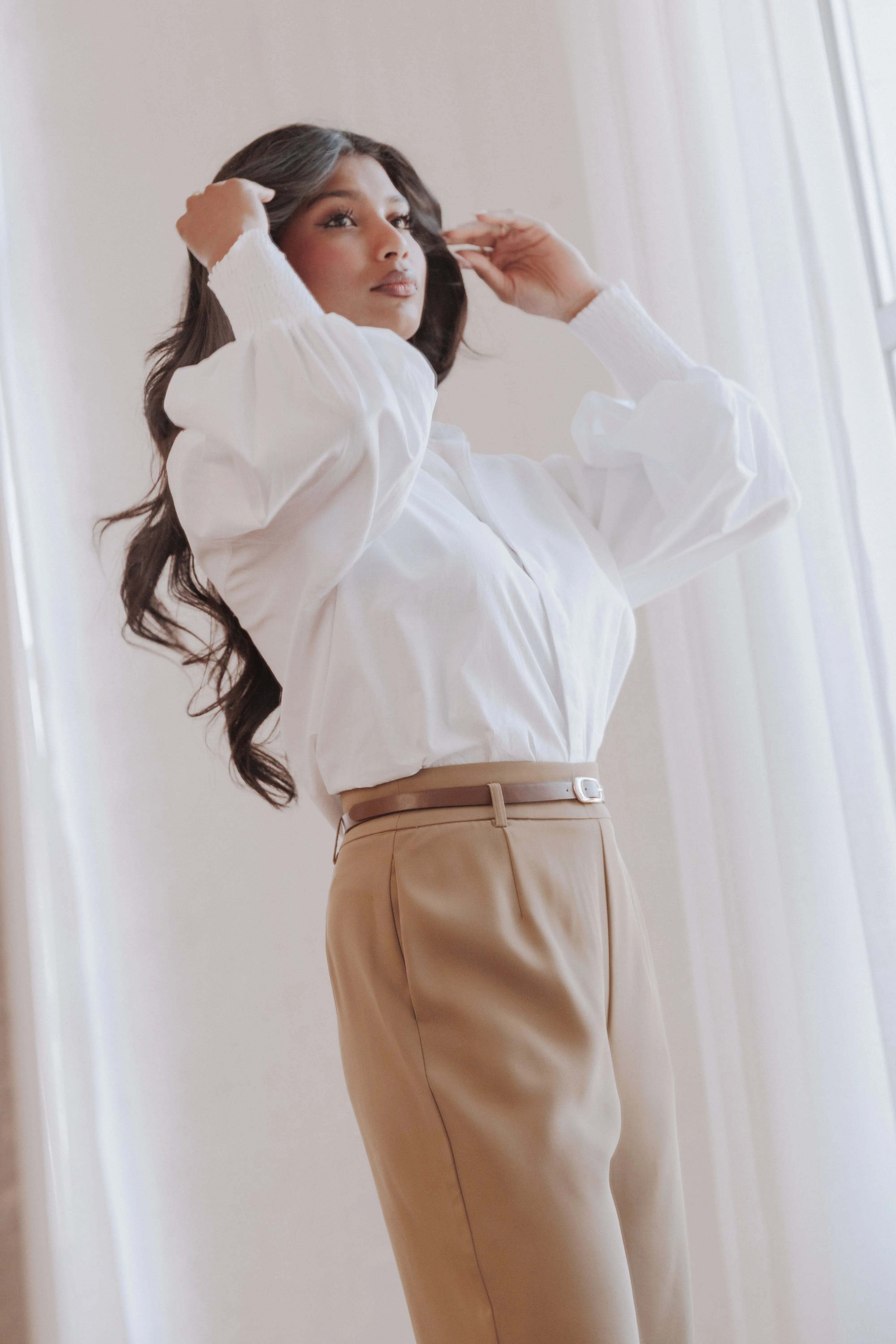 Carys Shirt - White sold by Petal & Pup