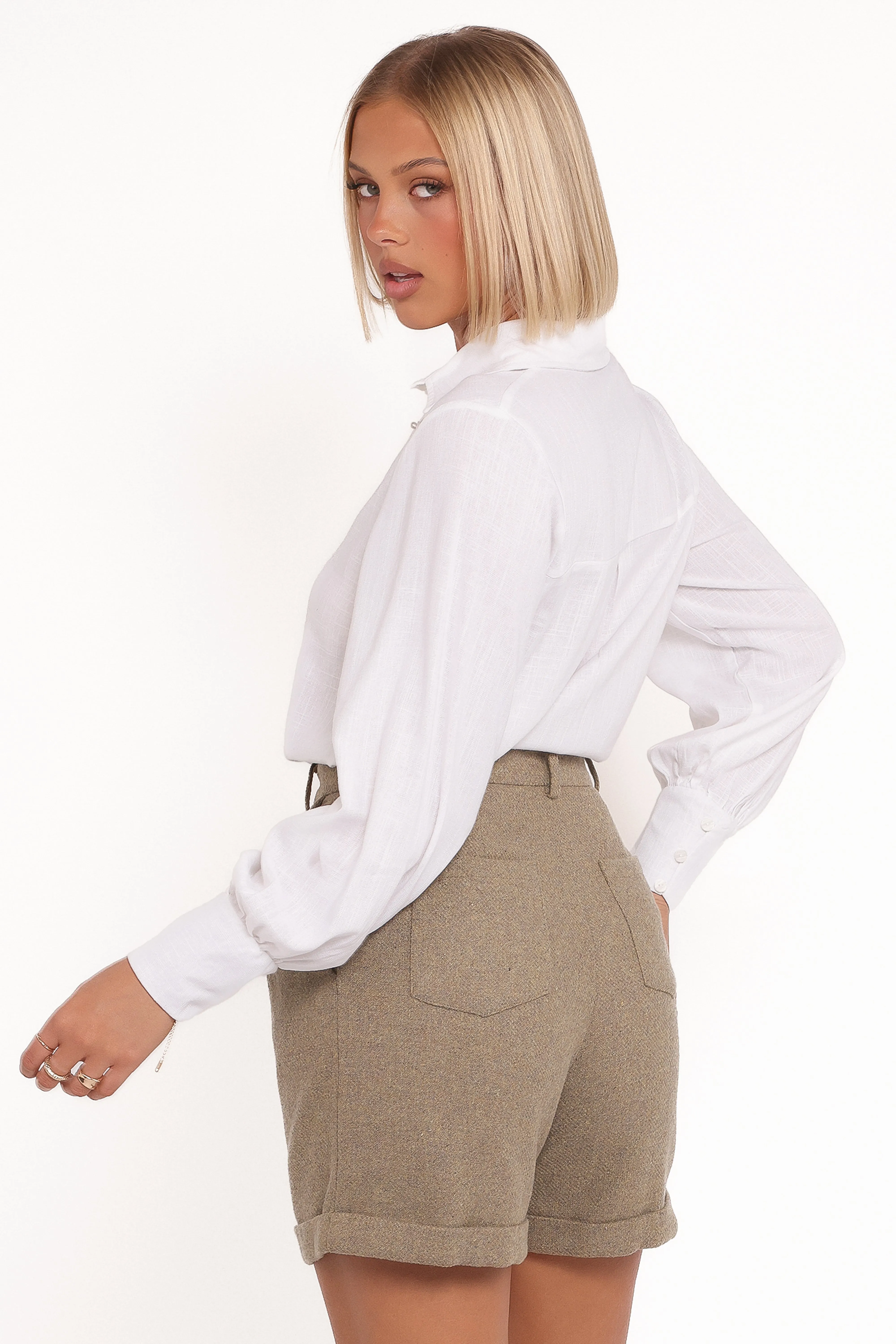 Briggs Long Sleeve Shirt - White sold by Petal & Pup product image thumbnail 5