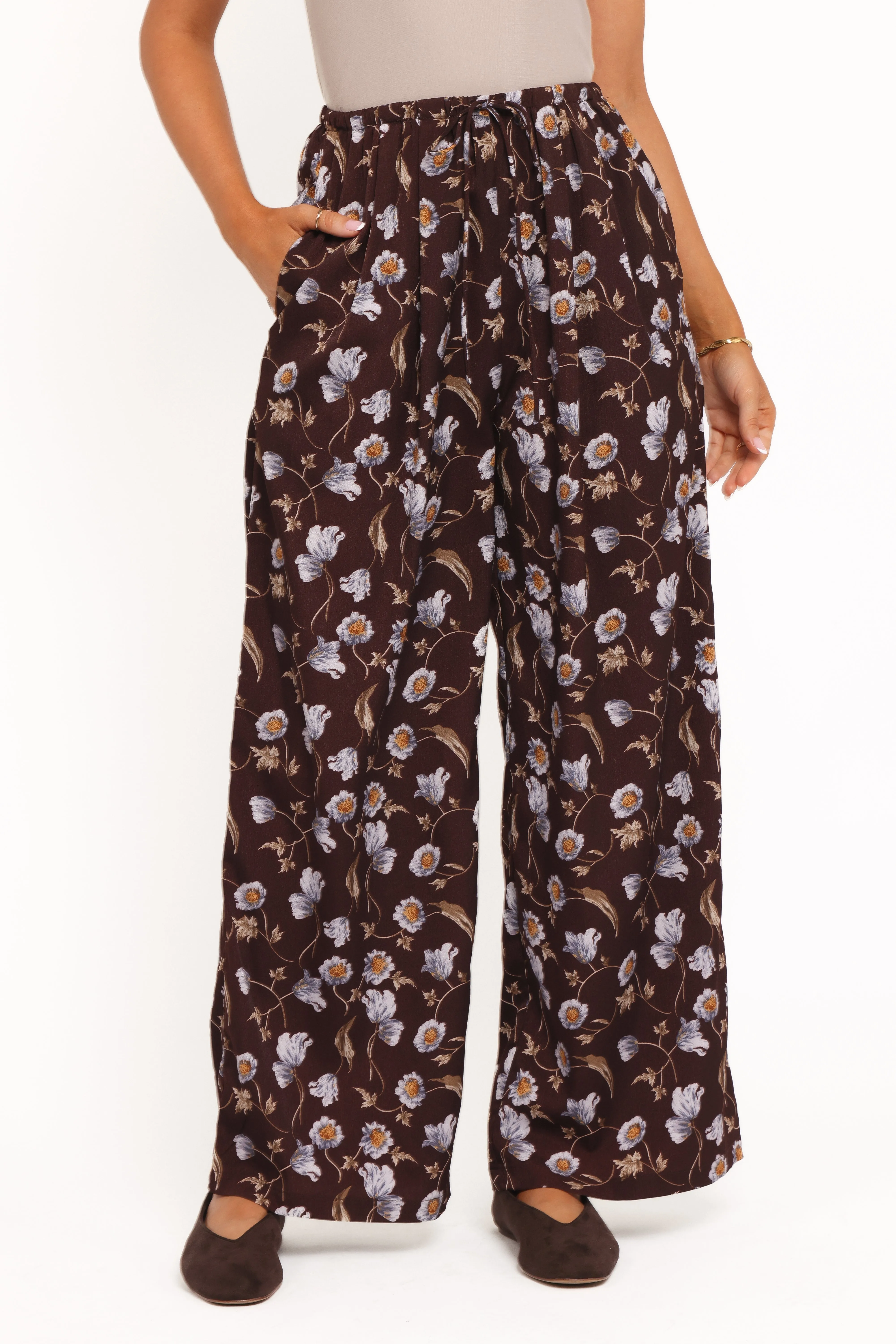 Calantha Wide Leg Pants - Fall Floral sold by Petal & Pup product image thumbnail 3