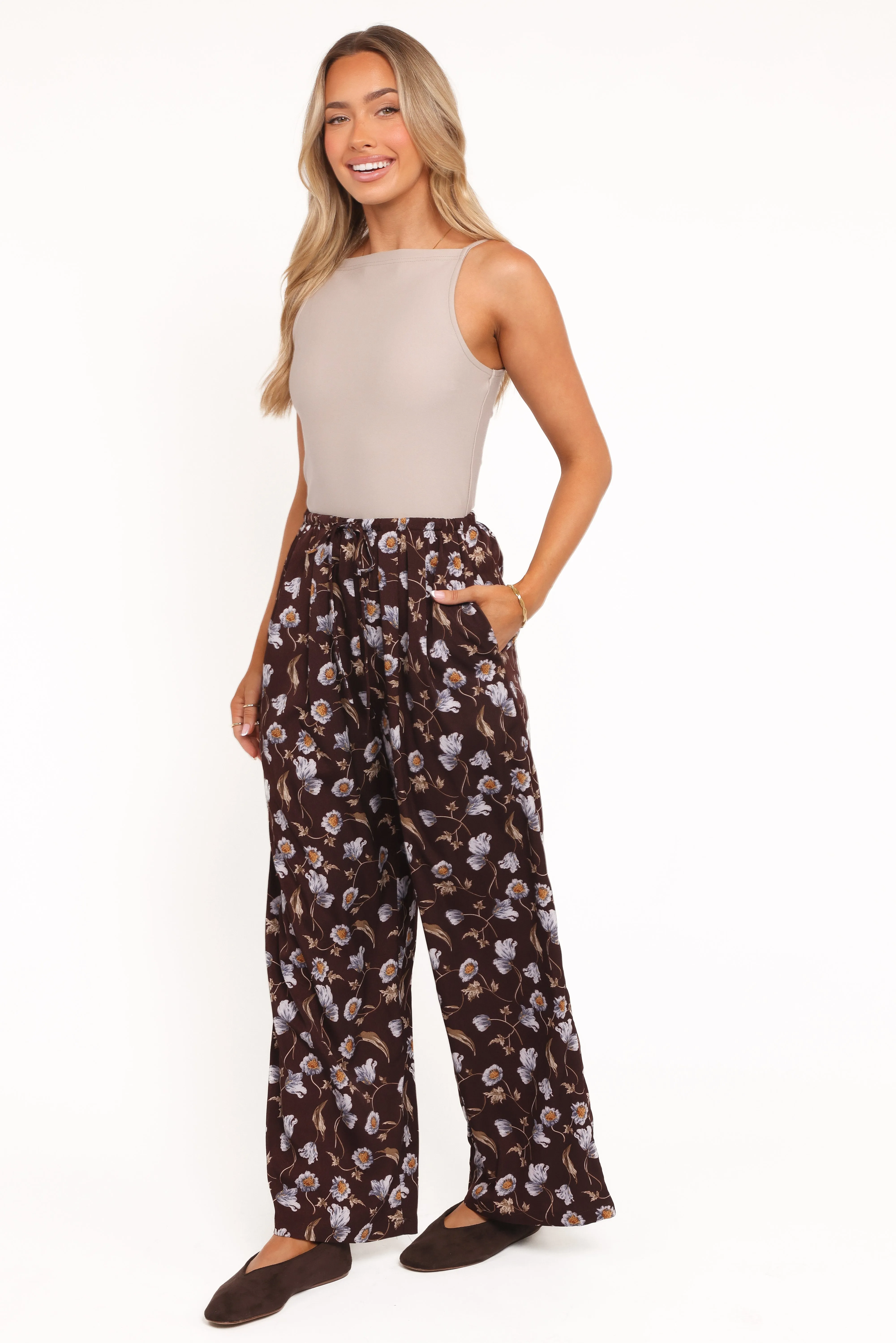 Calantha Wide Leg Pants - Fall Floral sold by Petal & Pup product image thumbnail 4