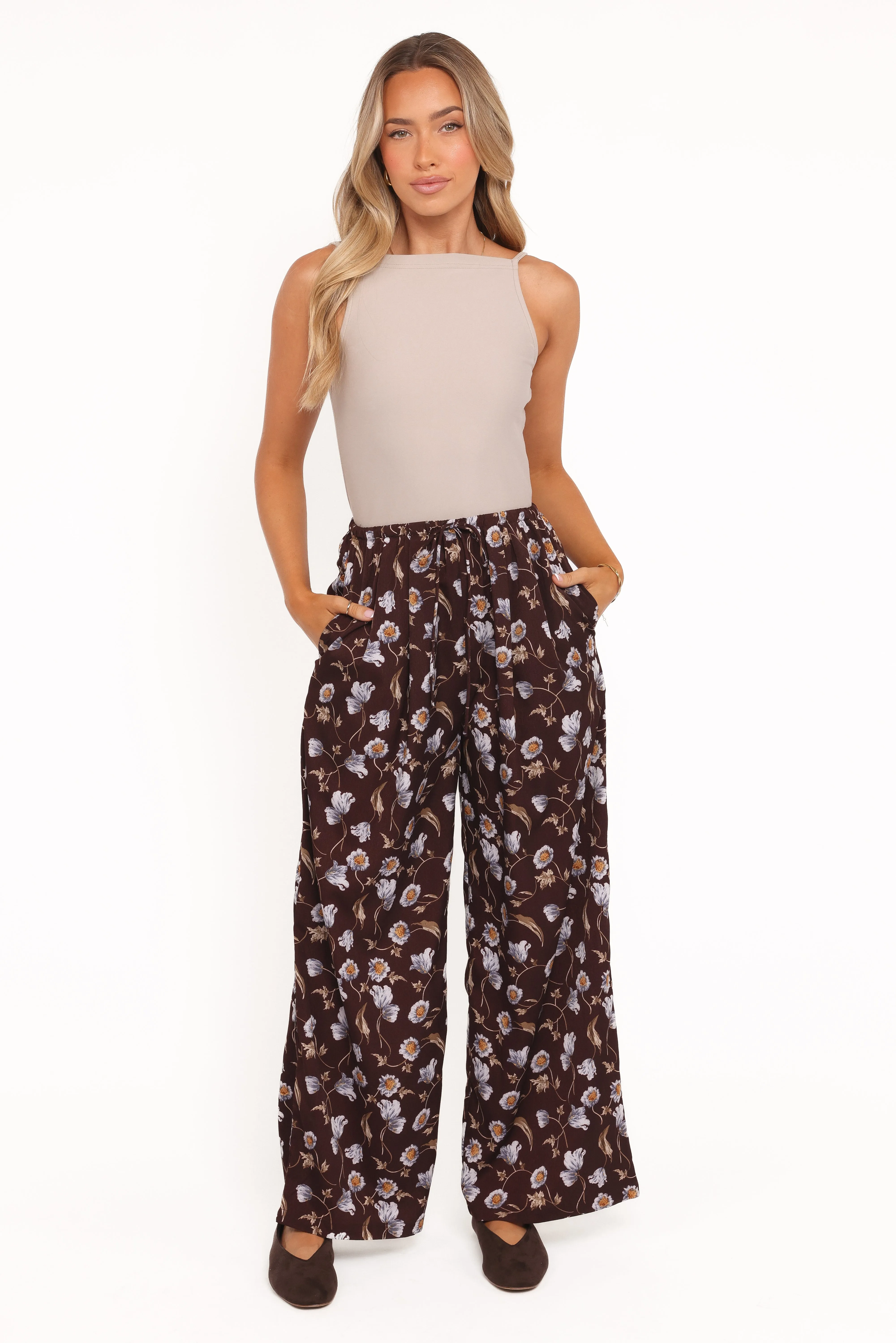 Calantha Wide Leg Pants - Fall Floral sold by Petal & Pup product image thumbnail 2